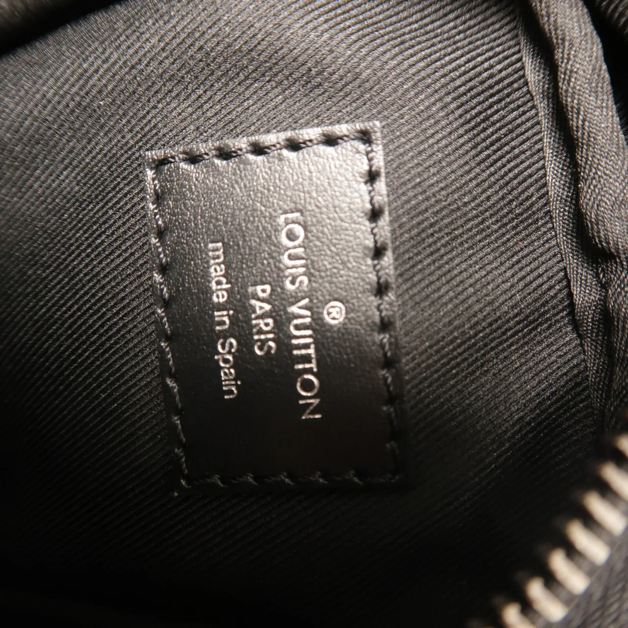 LOUIS VUITTON Double Phone Pouch M81321 肩背包 塗層帆布 黑色 塗層帆布 中古品A - 縮圖 6