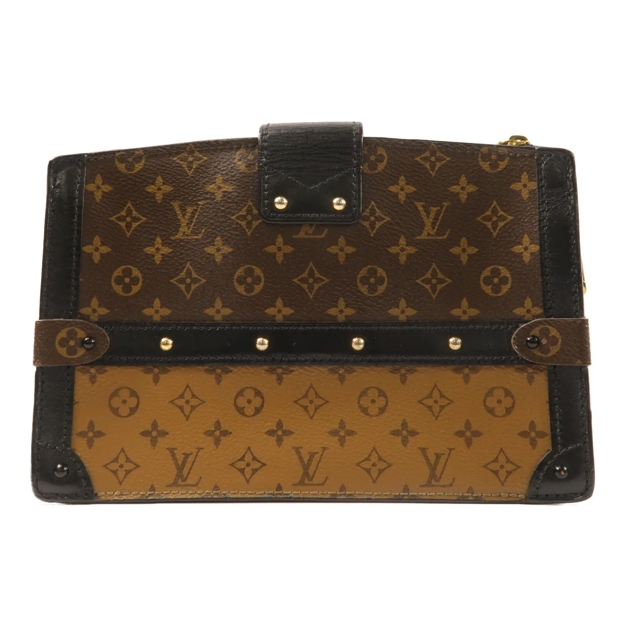 LOUIS VUITTON Trunk M43596 肩背包 塗層帆布 棕色 / Brown 塗層帆布 中古品B - 縮圖 2