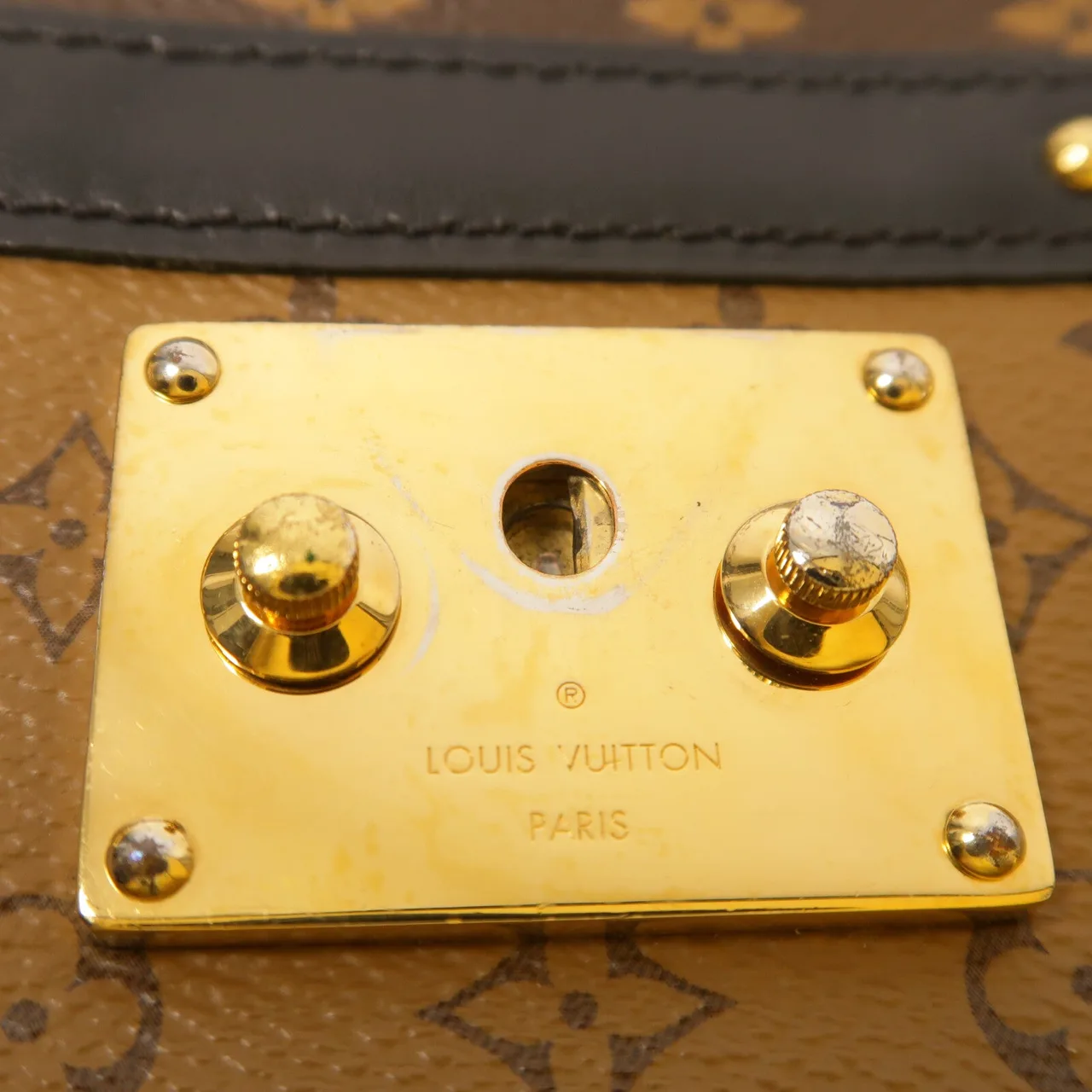 LOUIS VUITTON Trunk M43596 肩背包 塗層帆布 棕色 / Brown 塗層帆布 中古品B - 縮圖 7