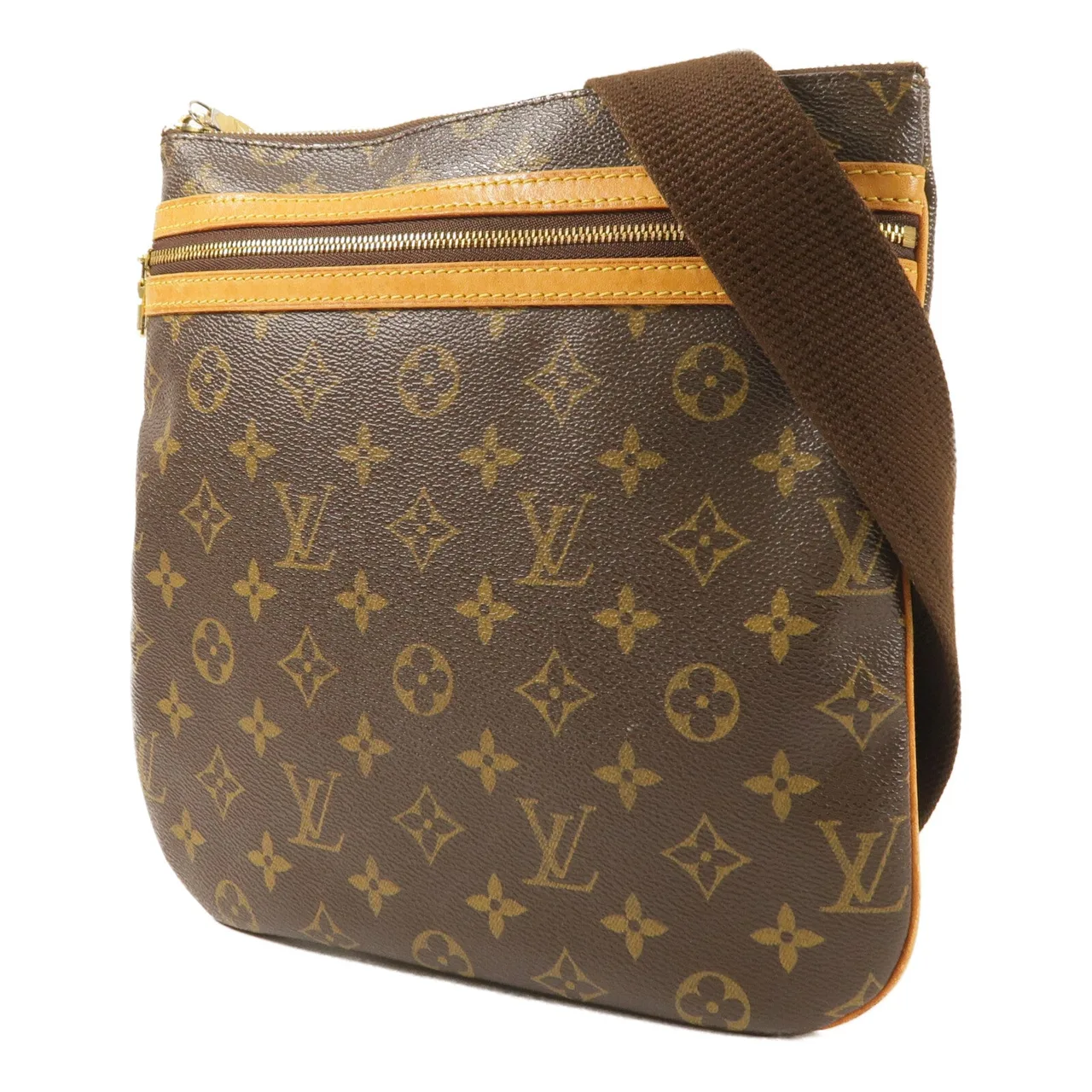 LOUIS VUITTON Pochette Bosphore M40044 Shoulder Bag Coated Canvas 棕色 / Brown Coated Canvas Rank B - Thumbnail 2