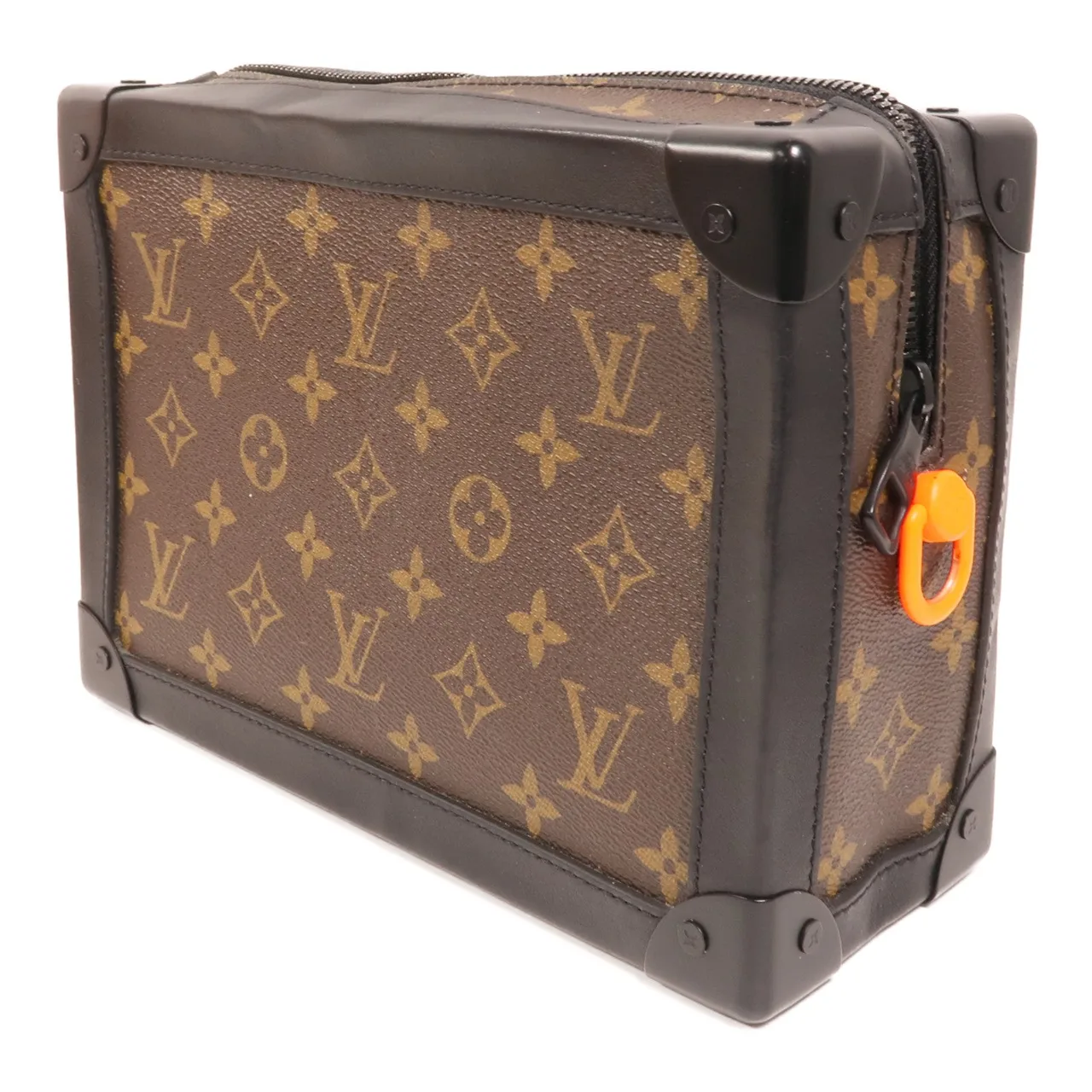 LOUIS VUITTON Soft Trunk M44427 肩背包 塗層帆布 棕色 塗層帆布 中古品B - 縮圖 3