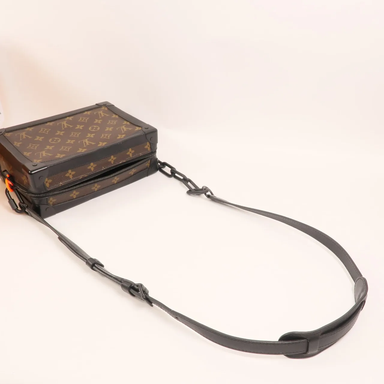 LOUIS VUITTON Soft Trunk M44427 肩背包 塗層帆布 棕色 塗層帆布 中古品B - 縮圖 7