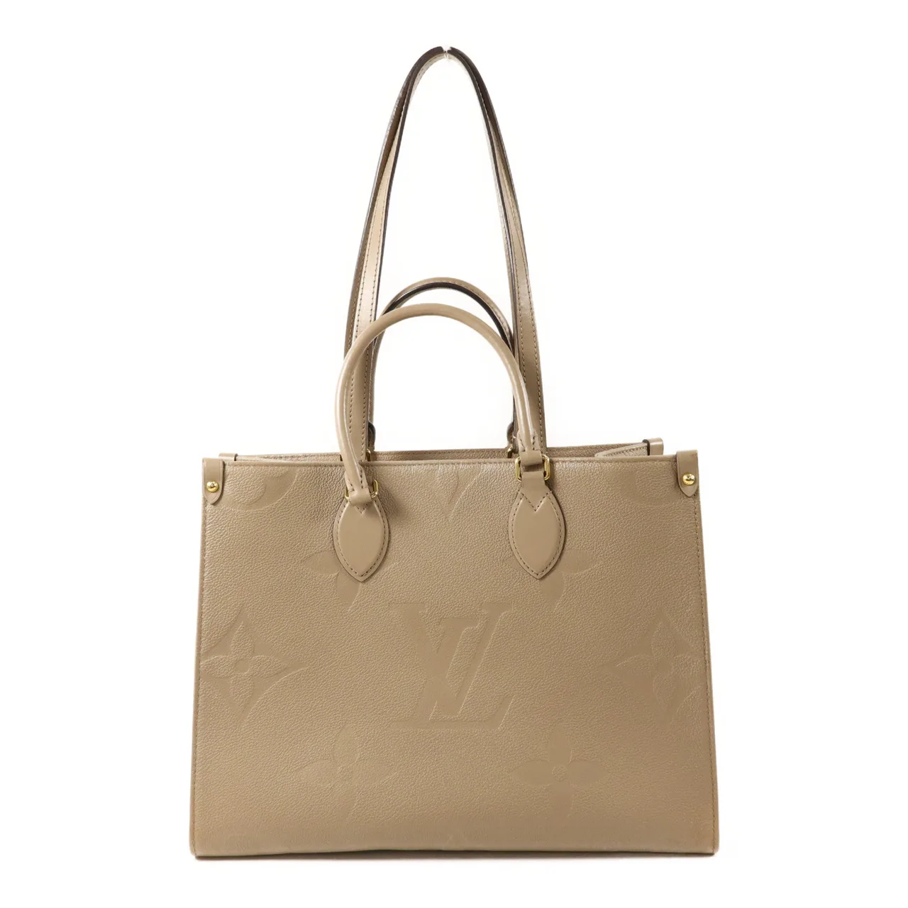 LOUIS VUITTON OnTheGo M45607 兩用包 牛皮 灰色