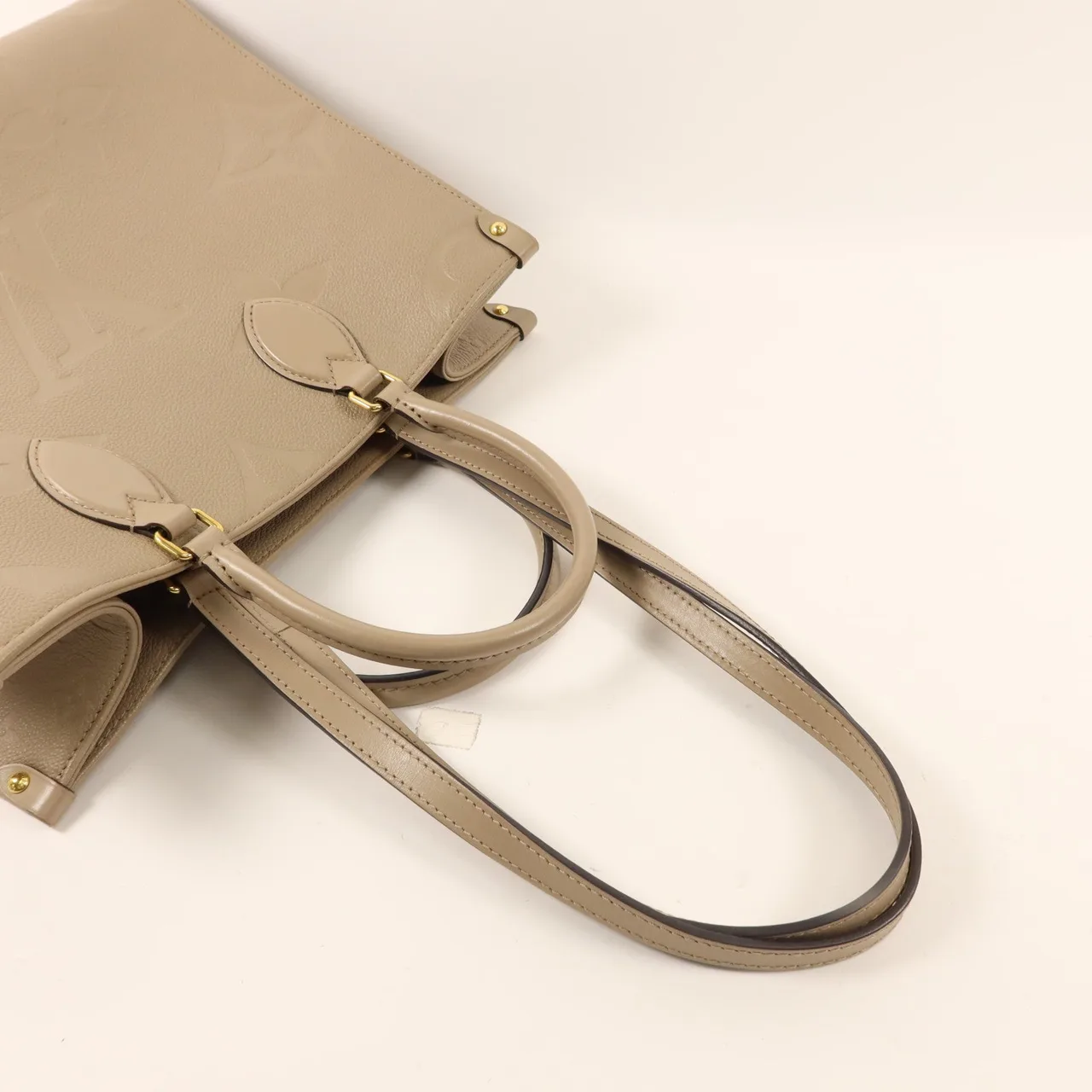 LOUIS VUITTON OnTheGo M45607 2-Way Bag Calfskin 灰色 Calfskin Rank B - Thumbnail 5