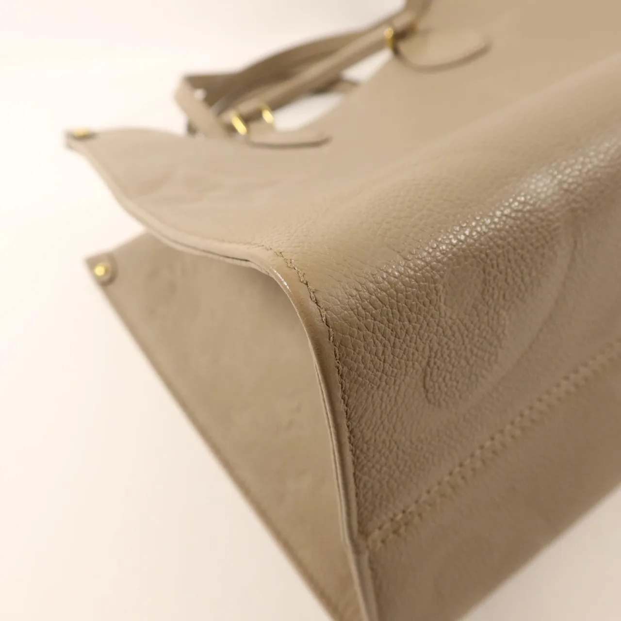 LOUIS VUITTON OnTheGo M45607 2-Way Bag Calfskin 灰色 Calfskin Rank B - Thumbnail 11