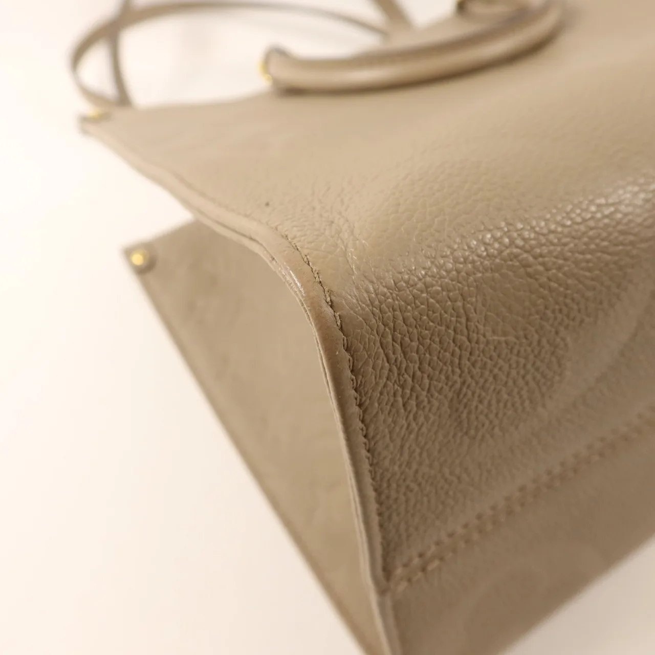 LOUIS VUITTON OnTheGo M45607 2-Way Bag Calfskin 灰色 Calfskin Rank B - Thumbnail 13