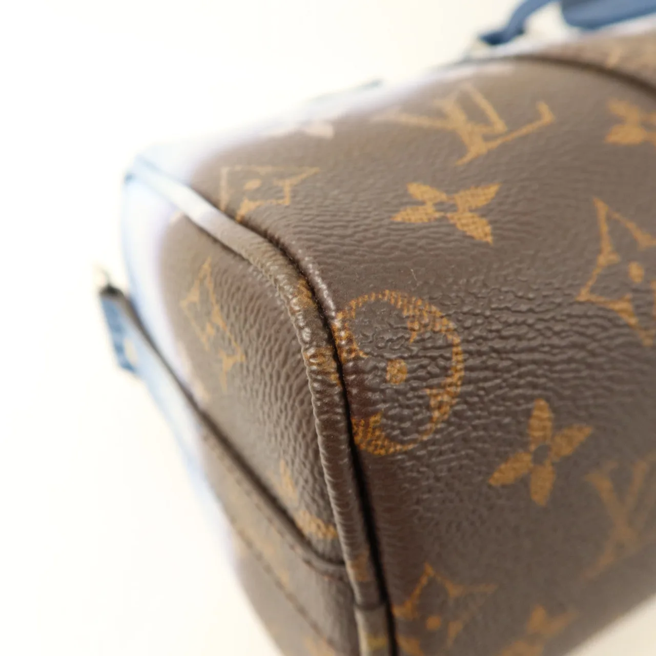 LOUIS VUITTON Keepall M28026 兩用包 塗層帆布 藍色 / 棕色 / Blue/White/Brown 塗層帆布 中古品A - 縮圖 13