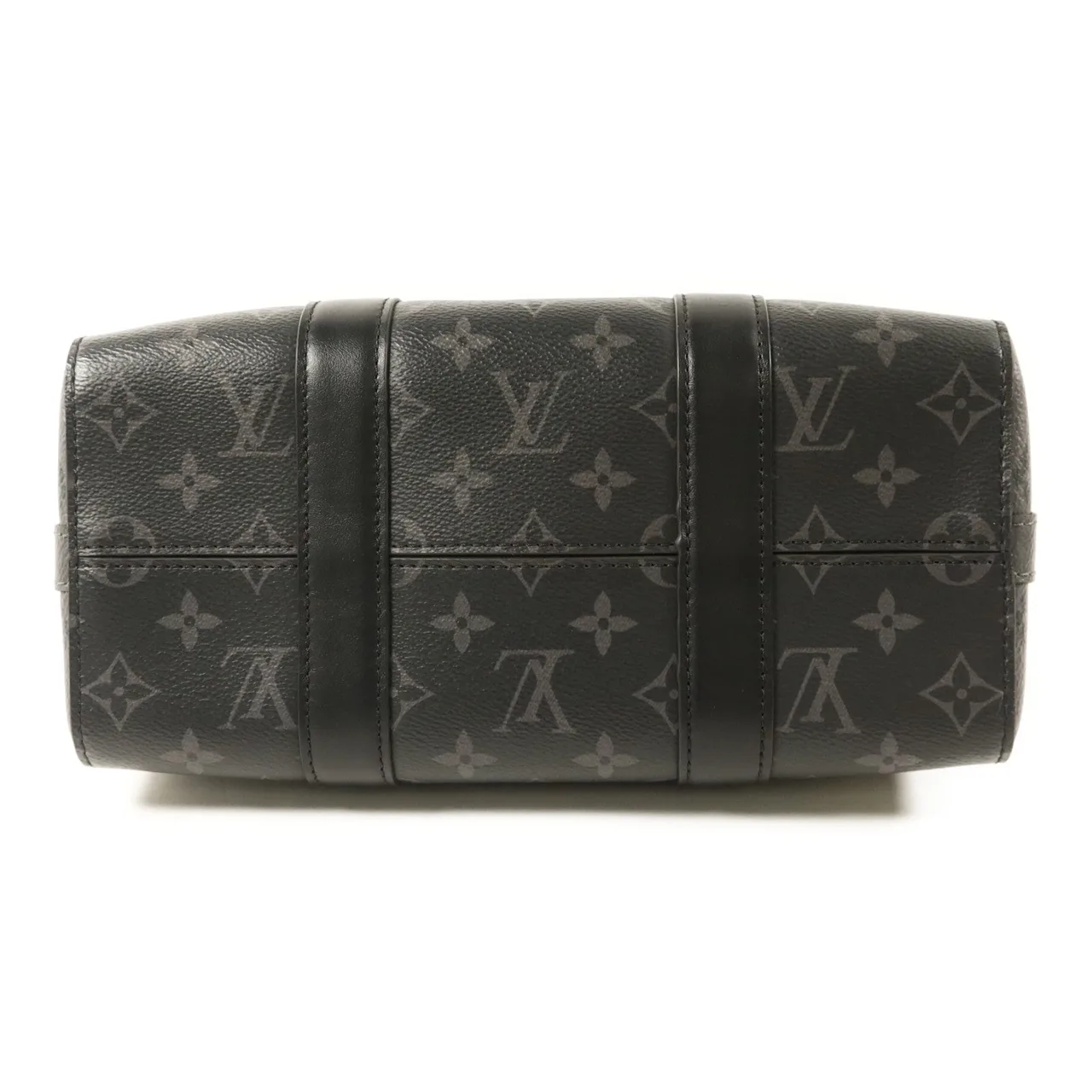 LOUIS VUITTON Keepall M45936 肩背包 塗層帆布 黑色 塗層帆布 中古品A - 縮圖 4