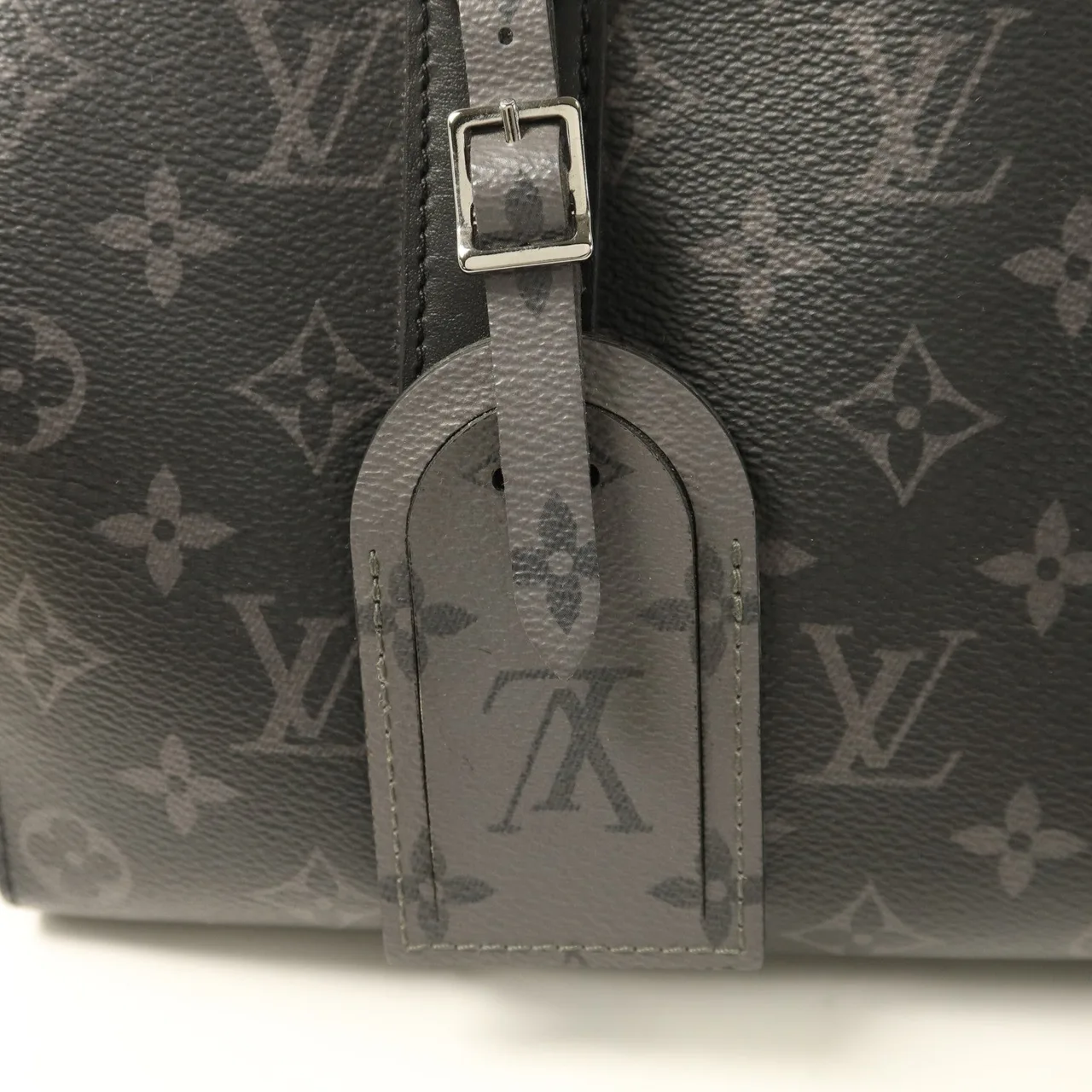 LOUIS VUITTON Keepall M45936 肩背包 塗層帆布 黑色 塗層帆布 中古品A - 縮圖 10