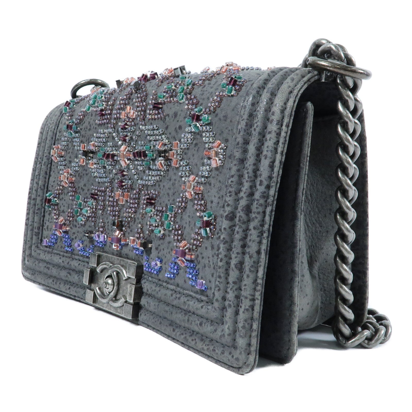 LOUIS VUITTON 肩背包 x Textured Suede 3