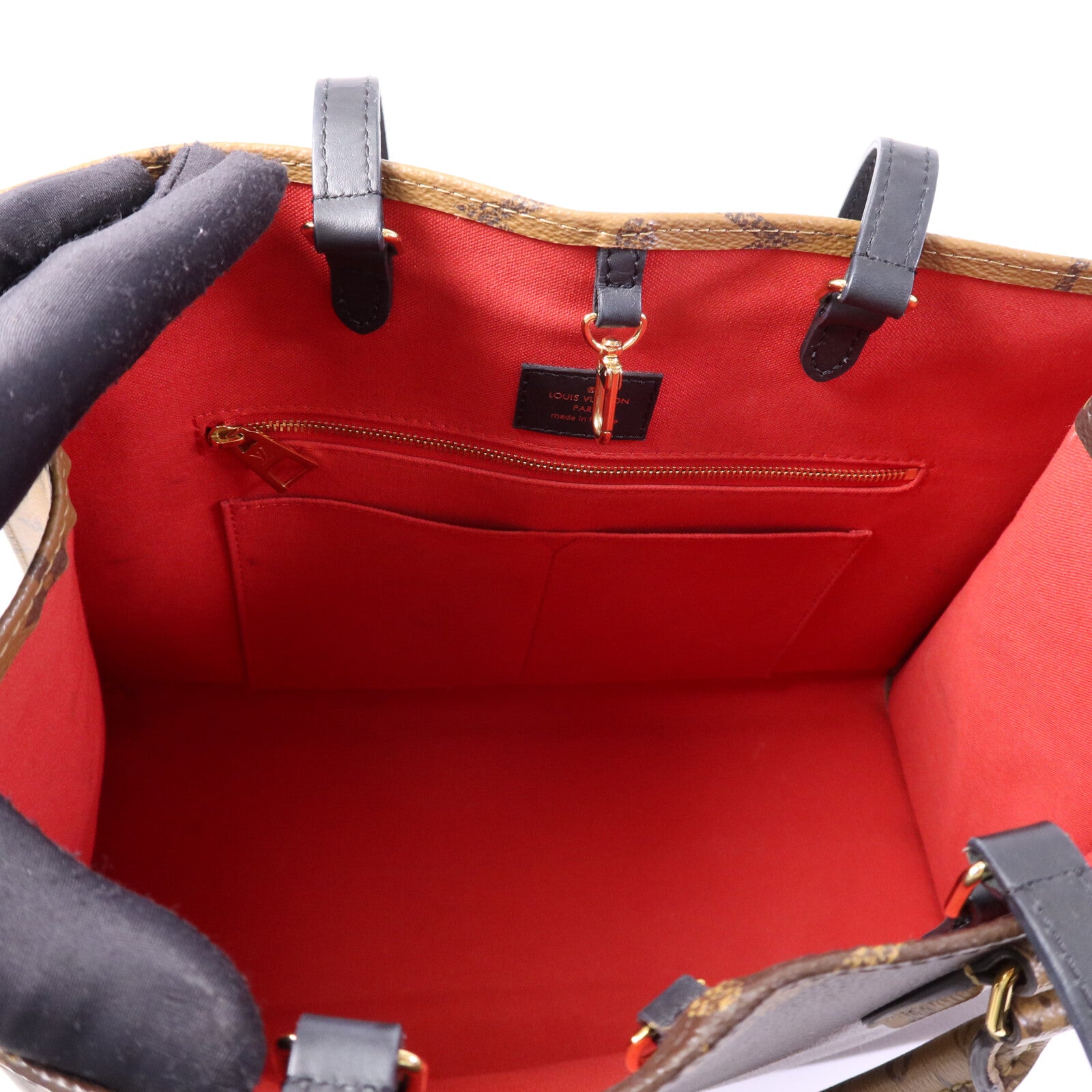 LOUIS VUITTON OnTheGo M45321 2-Way Bag Coated Canvas 5