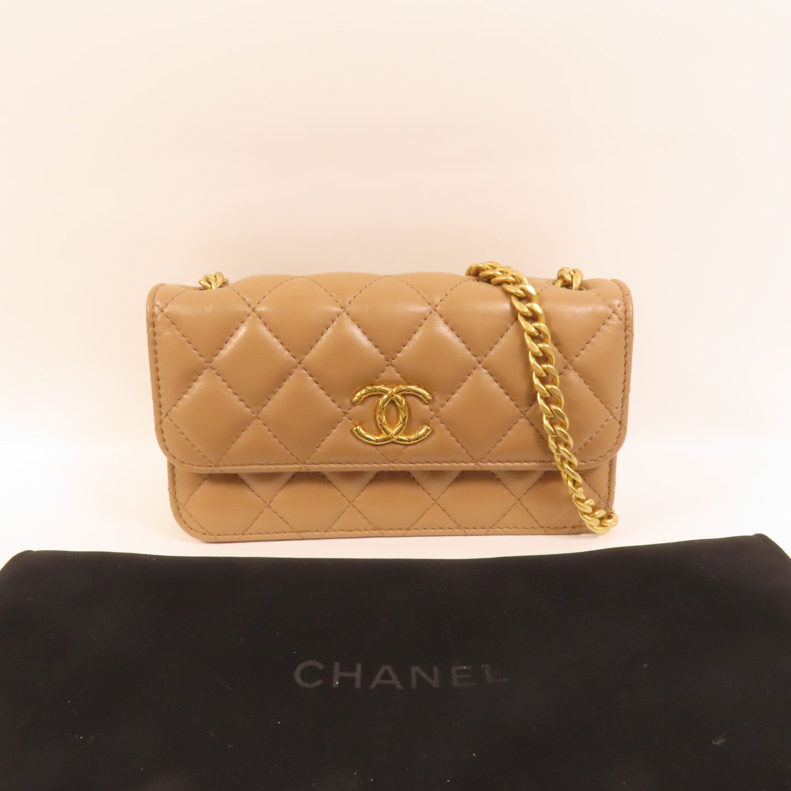 LOUIS VUITTON Shoulder Bag Lambskin 12