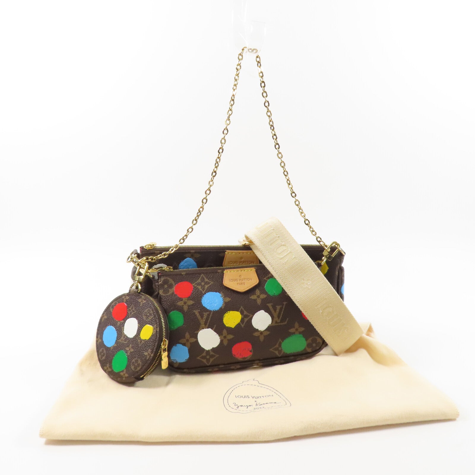 LOUIS VUITTON Multi Pochette M46385 2-Way Bag Coated Canvas 11