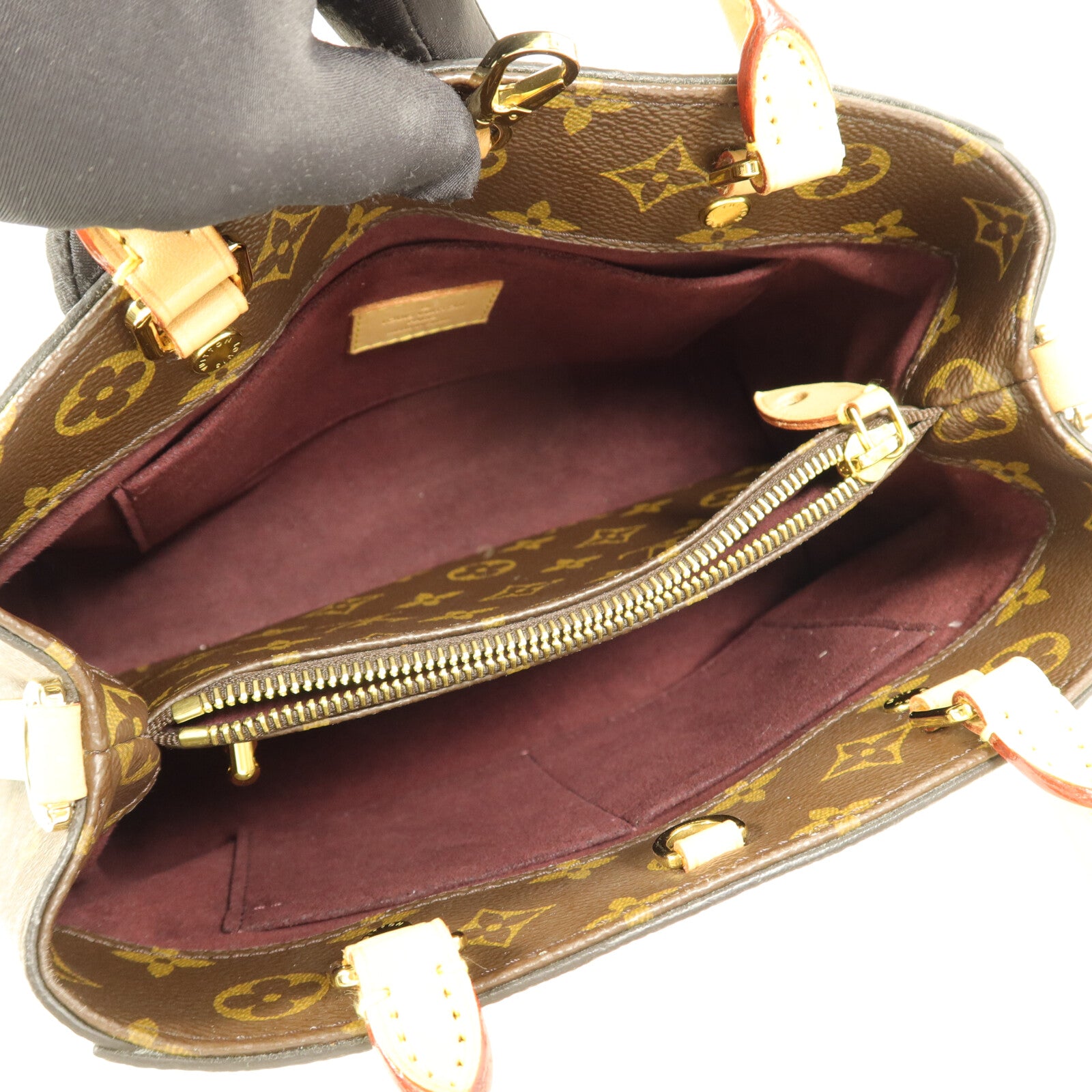 LOUIS VUITTON Montaigne M41055 2-Way Bag Coated Canvas 5