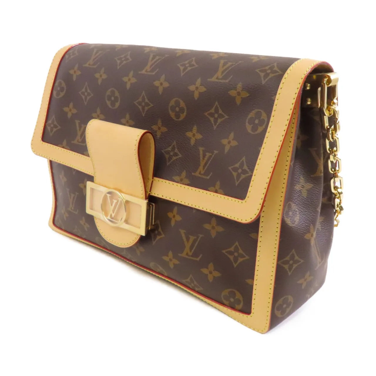LOUIS VUITTON Dauphine M47149 兩用包 塗層帆布 棕色 塗層帆布 新品同様 - 縮圖 3