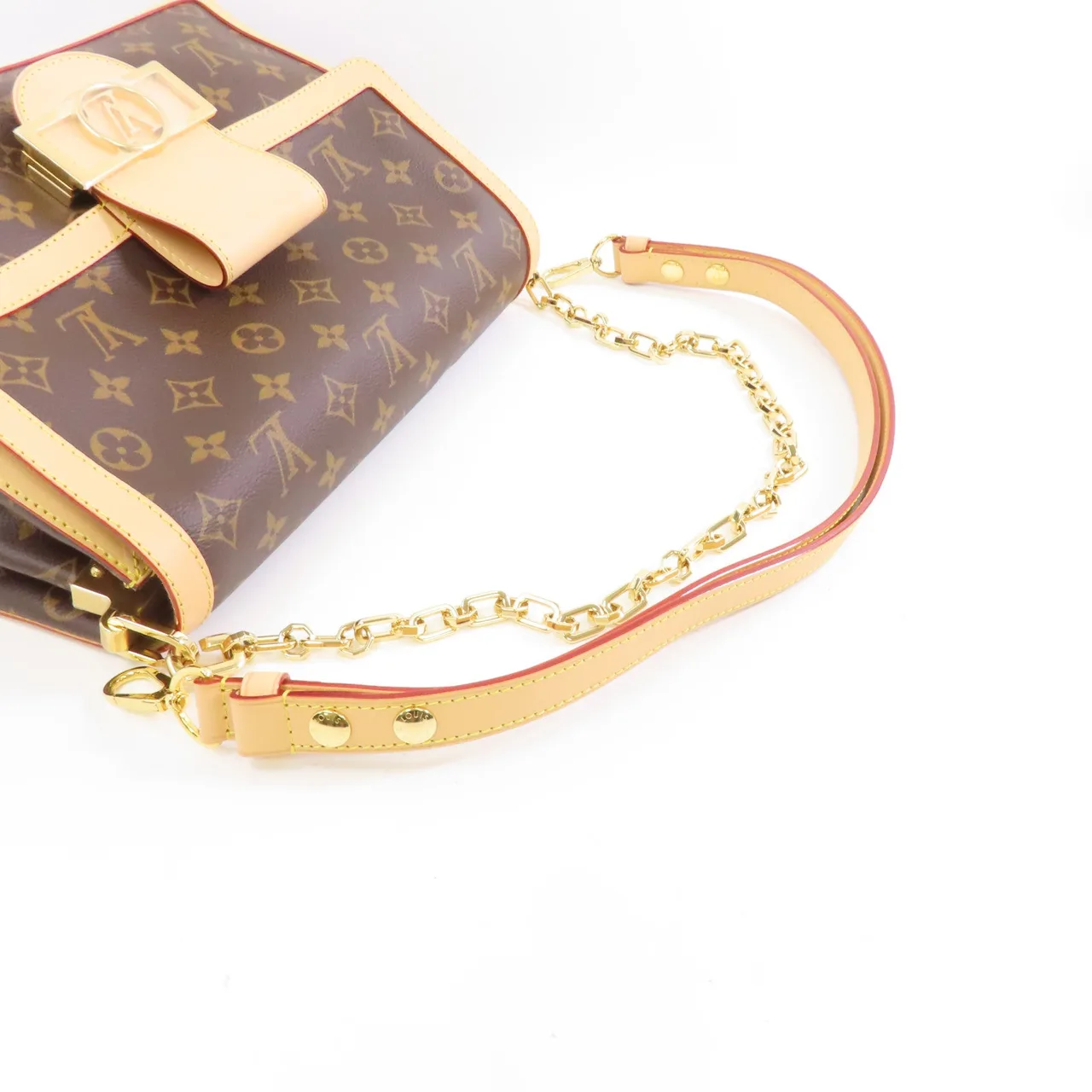 LOUIS VUITTON Dauphine M47149 兩用包 塗層帆布 棕色 塗層帆布 新品同様 - 縮圖 7