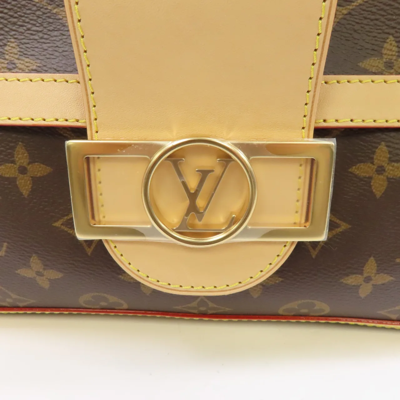 LOUIS VUITTON Dauphine M47149 兩用包 塗層帆布 棕色 塗層帆布 新品同様 - 縮圖 8
