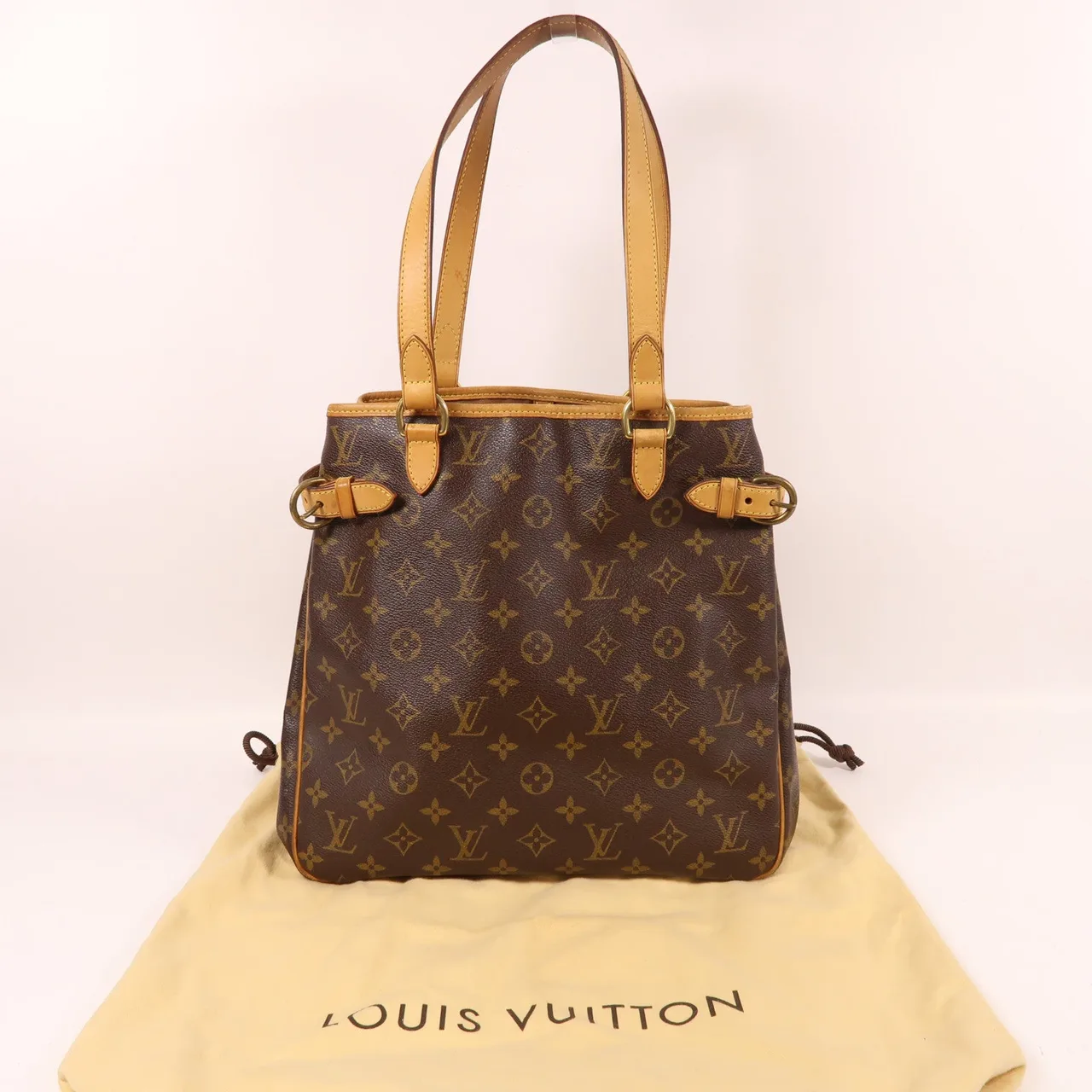 LOUIS VUITTON Batignolles M51153 肩背包 塗層帆布 棕色 塗層帆布 中古品B - 縮圖 9