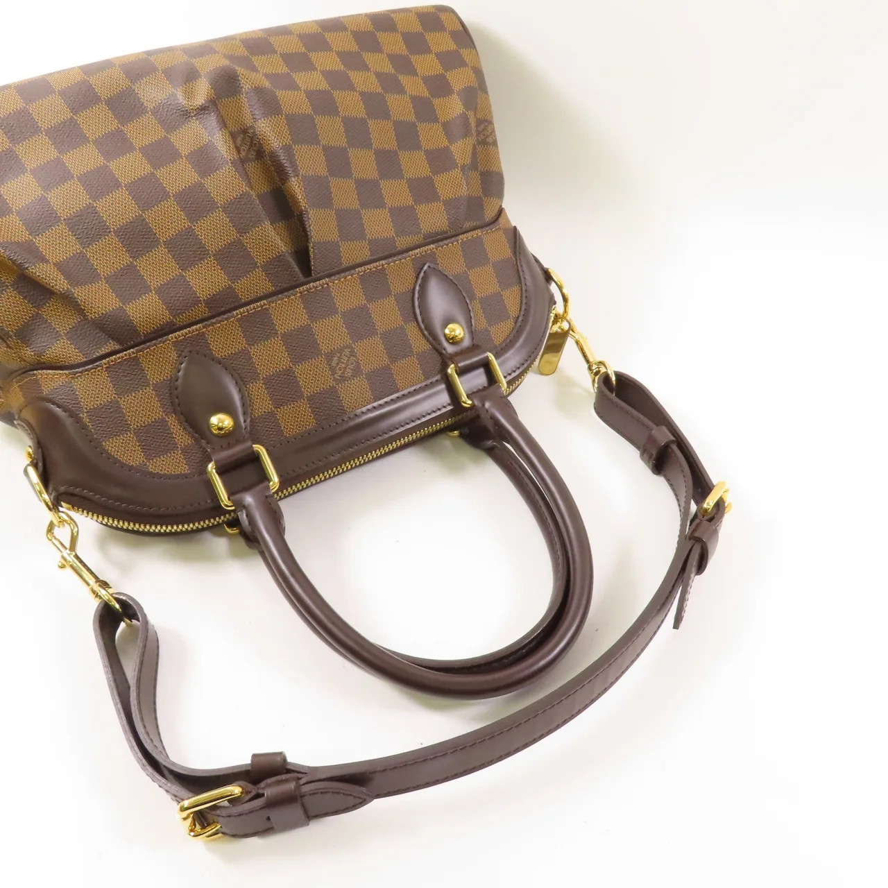 LOUIS VUITTON Trevi N51997 兩用包 塗層帆布 棕色 塗層帆布 中古品A - 縮圖 6