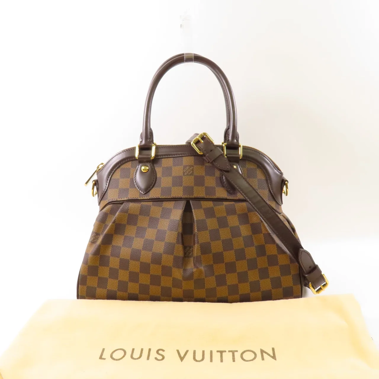 LOUIS VUITTON Trevi N51997 兩用包 塗層帆布 棕色 塗層帆布 中古品A - 縮圖 18