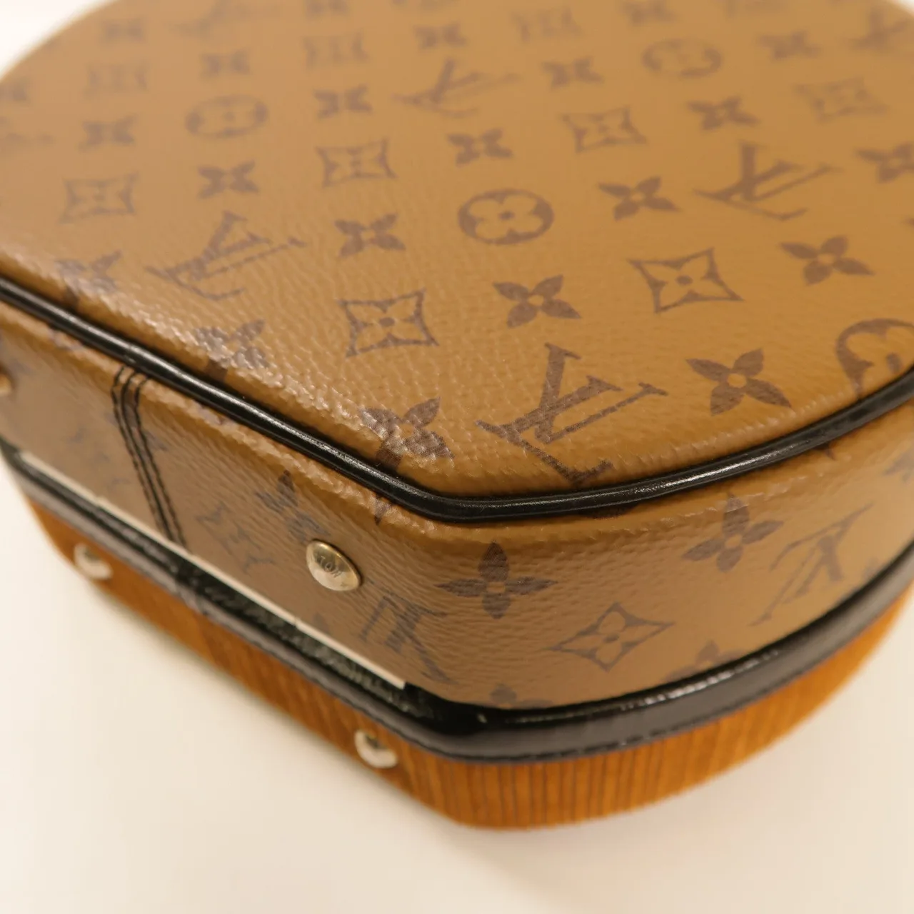 LOUIS VUITTON Petite Boite Chapeau M51481 兩用包 塗層帆布 黑色 / Leopard print 塗層帆布 中古品A - 縮圖 12