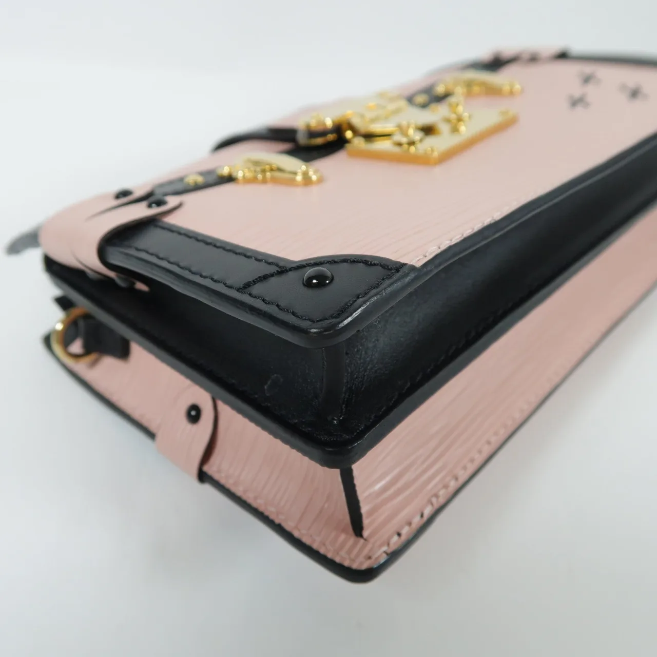 LOUIS VUITTON Trunk M51698 肩背包 牛皮 粉色 / 黑色 牛皮 中古品A - 縮圖 5