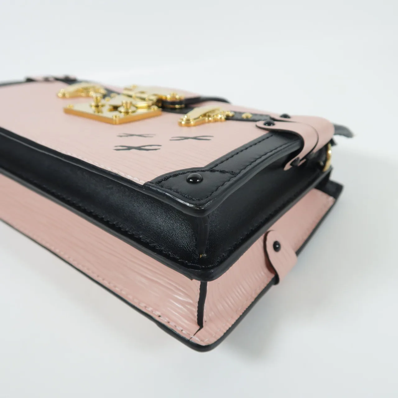 LOUIS VUITTON Trunk M51698 肩背包 牛皮 粉色 / 黑色 牛皮 中古品A - 縮圖 6