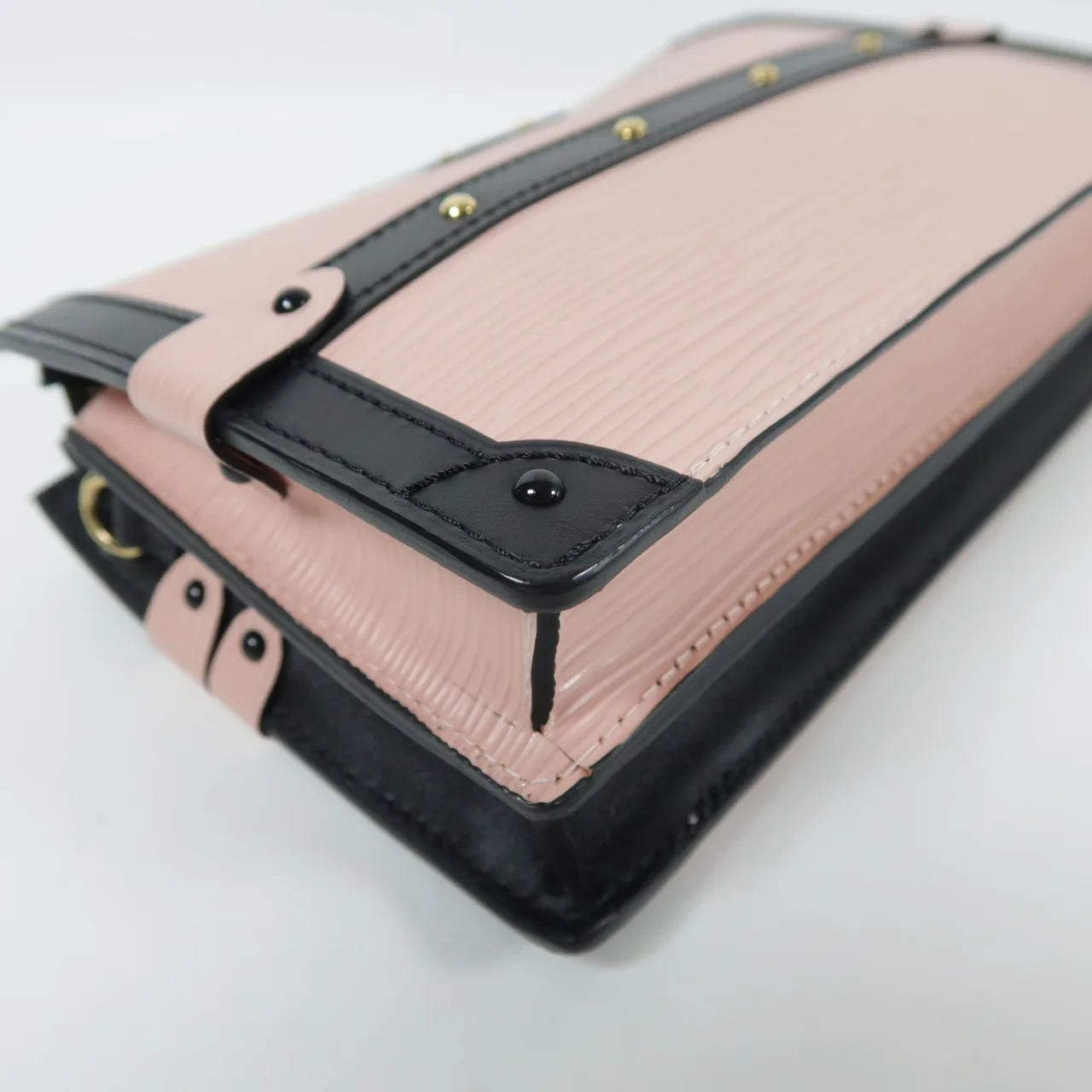 LOUIS VUITTON Trunk M51698 肩背包 牛皮 粉色 / 黑色 牛皮 中古品A - 縮圖 7