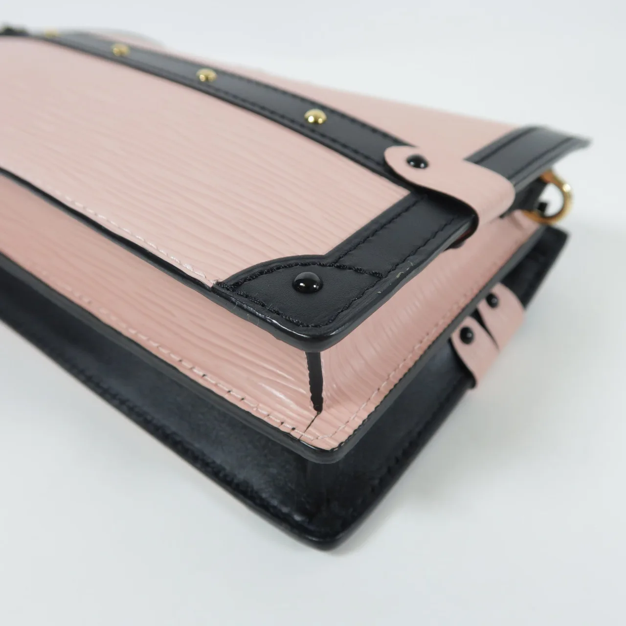 LOUIS VUITTON Trunk M51698 肩背包 牛皮 粉色 / 黑色 牛皮 中古品A - 縮圖 8