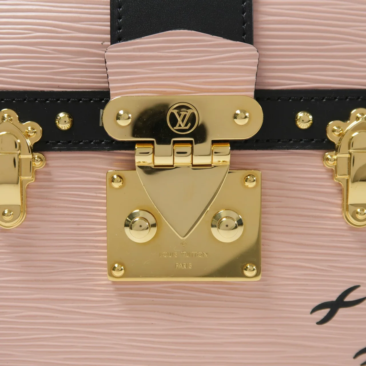 LOUIS VUITTON Trunk M51698 肩背包 牛皮 粉色 / 黑色 牛皮 中古品A - 縮圖 9