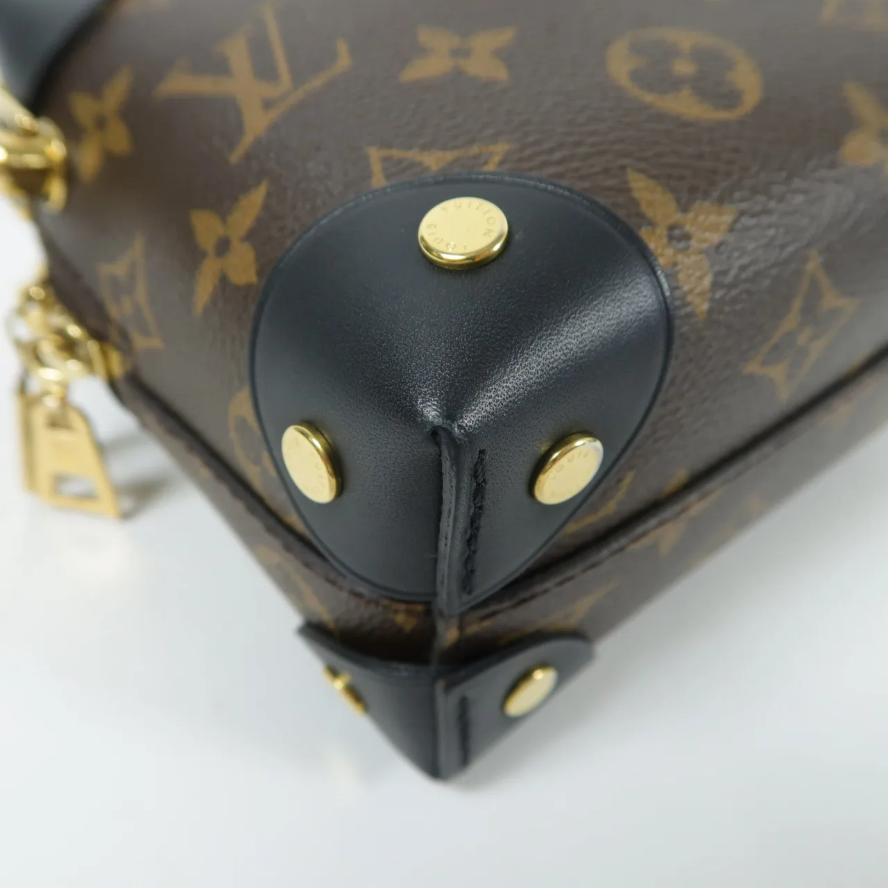 LOUIS VUITTON Petite Malle Souple M45571 兩用包 塗層帆布 棕色   / 黑色 塗層帆布 中古品B - 縮圖 7