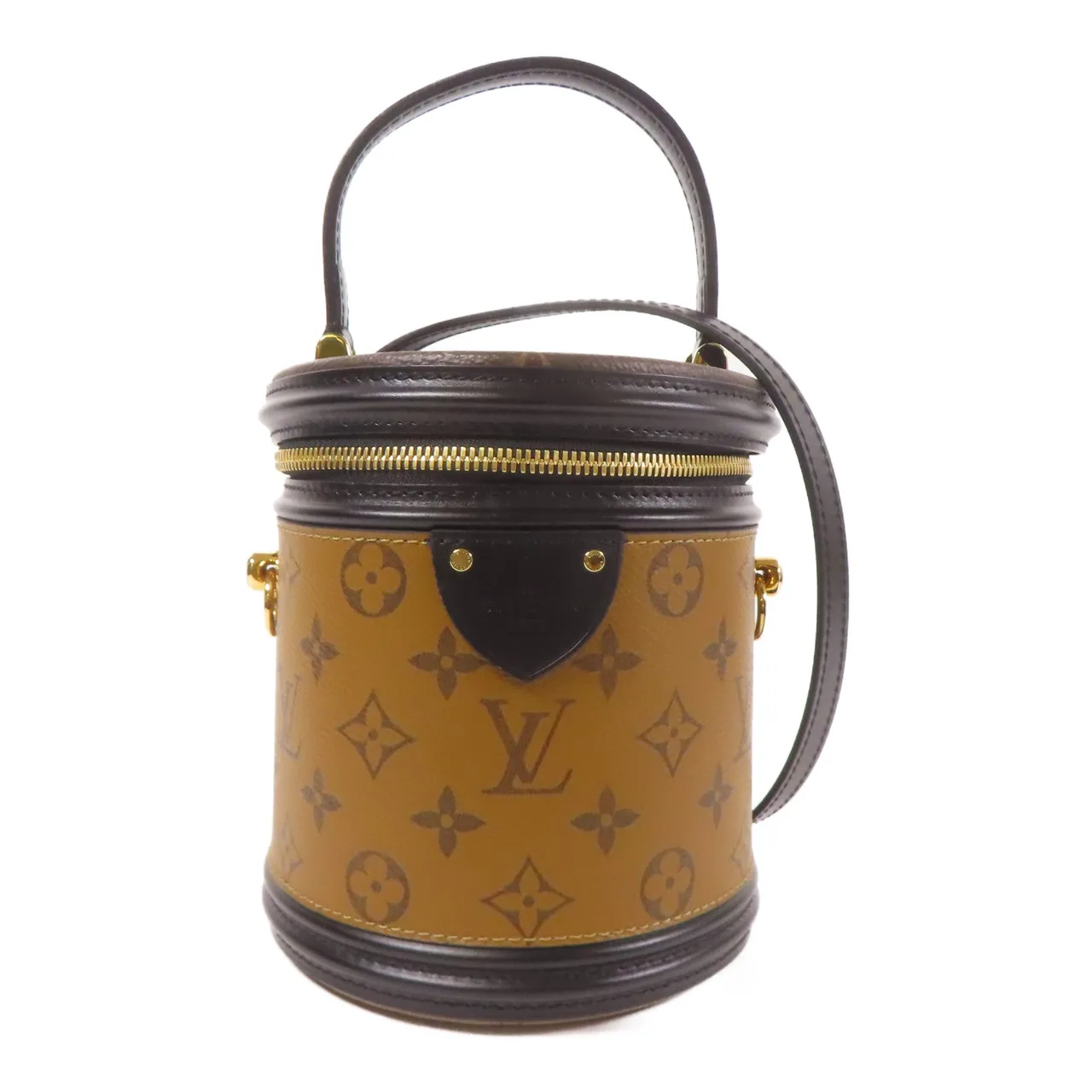 LOUIS VUITTON Cannes M43986 兩用包 塗層帆布 棕色