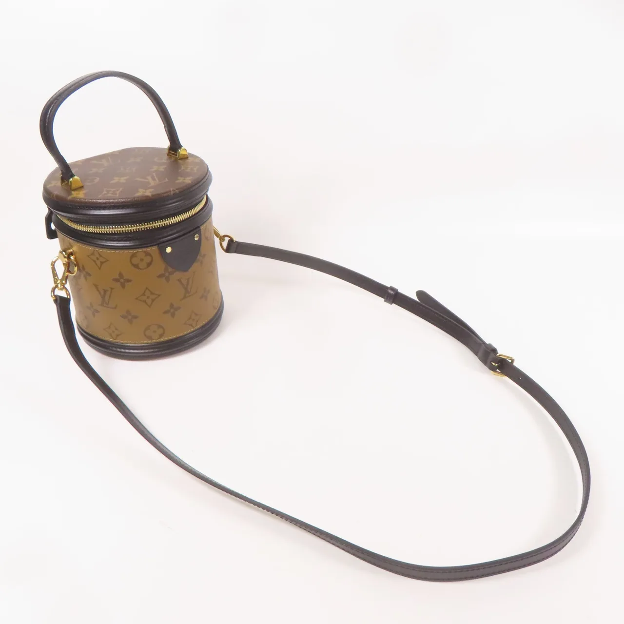 LOUIS VUITTON Cannes M43986 兩用包 塗層帆布 棕色 塗層帆布 中古品A - 縮圖 10