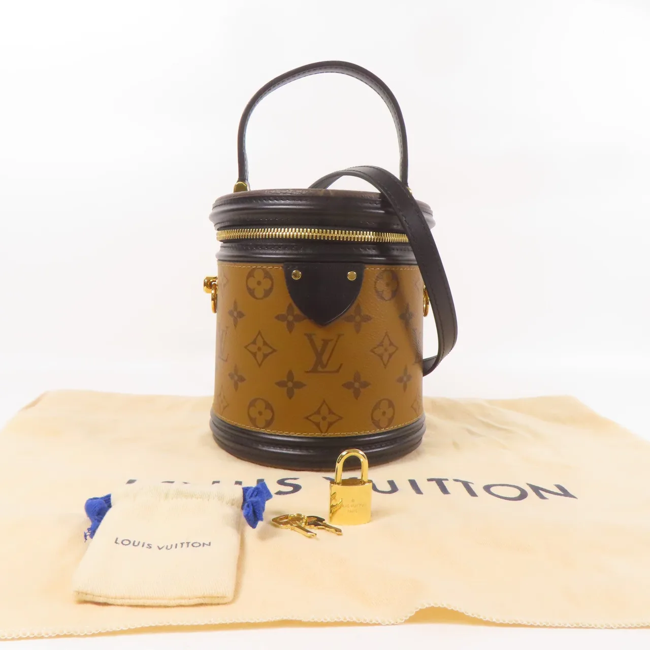 LOUIS VUITTON Cannes M43986 兩用包 塗層帆布 棕色 塗層帆布 中古品A - 縮圖 11