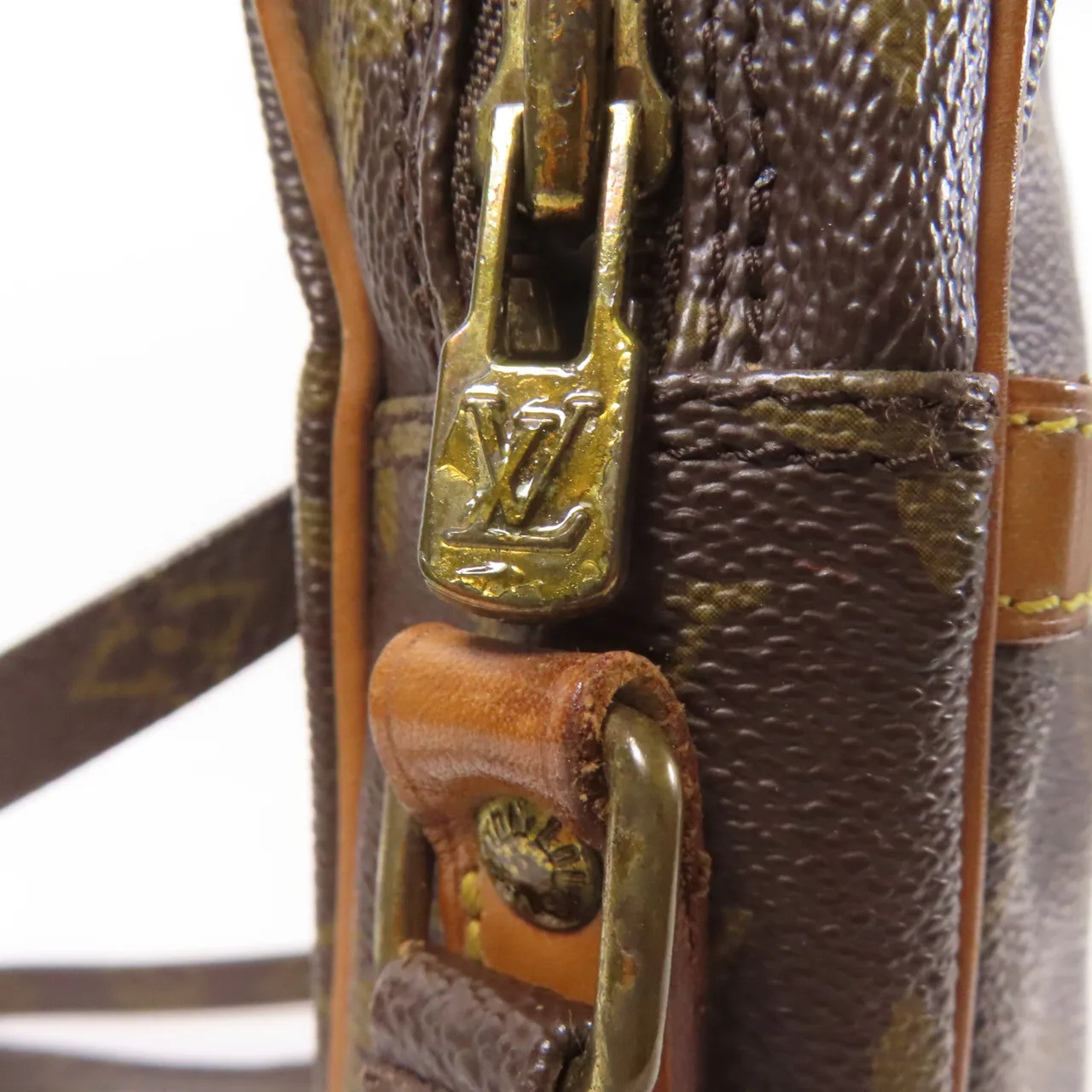 LOUIS VUITTON Danube M45266 肩背包 塗層帆布 棕色 / Brown 塗層帆布 中古品C - 縮圖 8