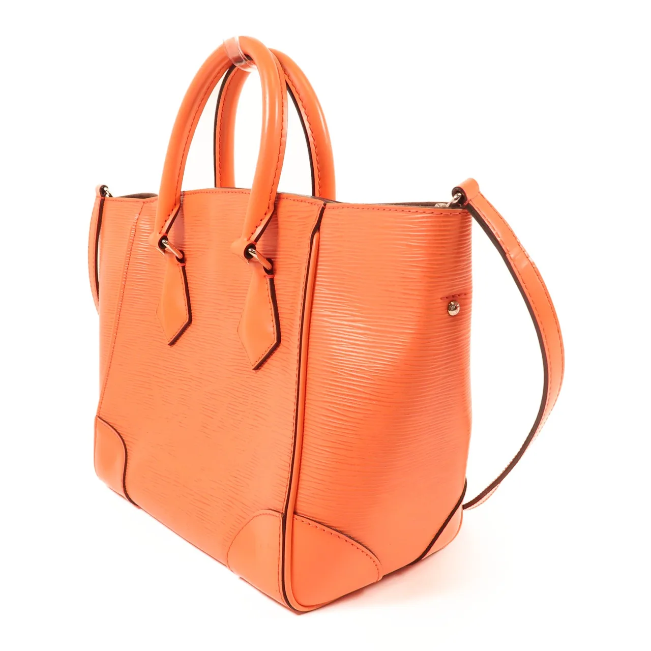 LOUIS VUITTON M9461E 兩用包 牛皮 橘色 牛皮 中古品B - 縮圖 3