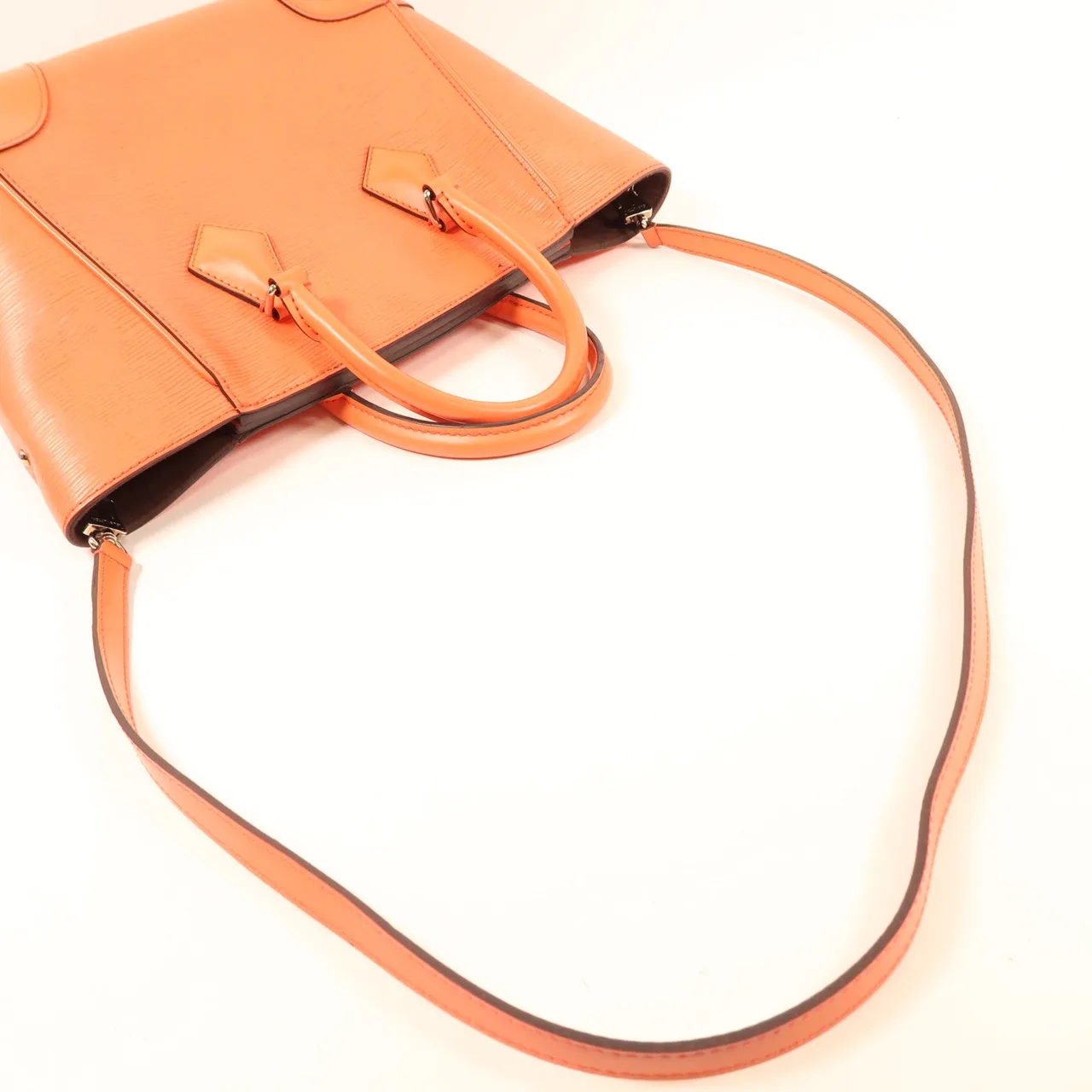 LOUIS VUITTON M9461E 兩用包 牛皮 橘色 牛皮 中古品B - 縮圖 6