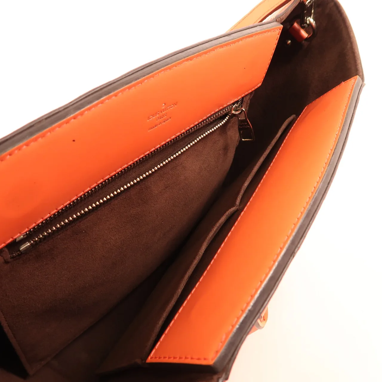 LOUIS VUITTON M9461E 兩用包 牛皮 橘色 牛皮 中古品B - 縮圖 17