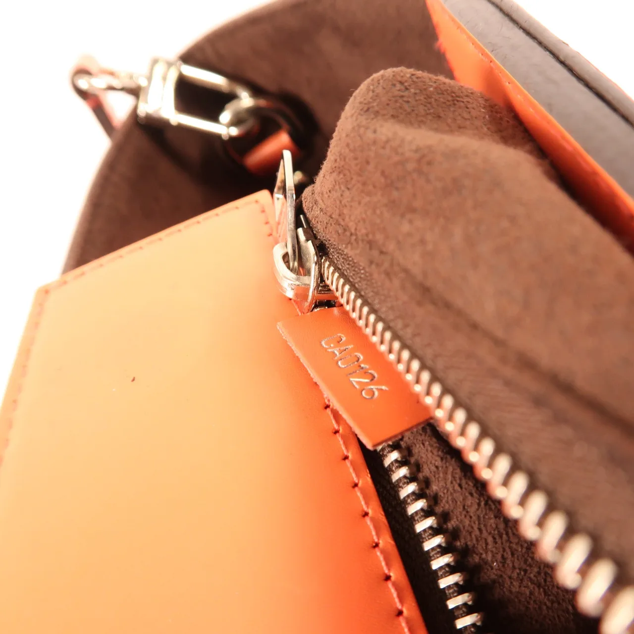 LOUIS VUITTON M9461E 兩用包 牛皮 橘色 牛皮 中古品B - 縮圖 18