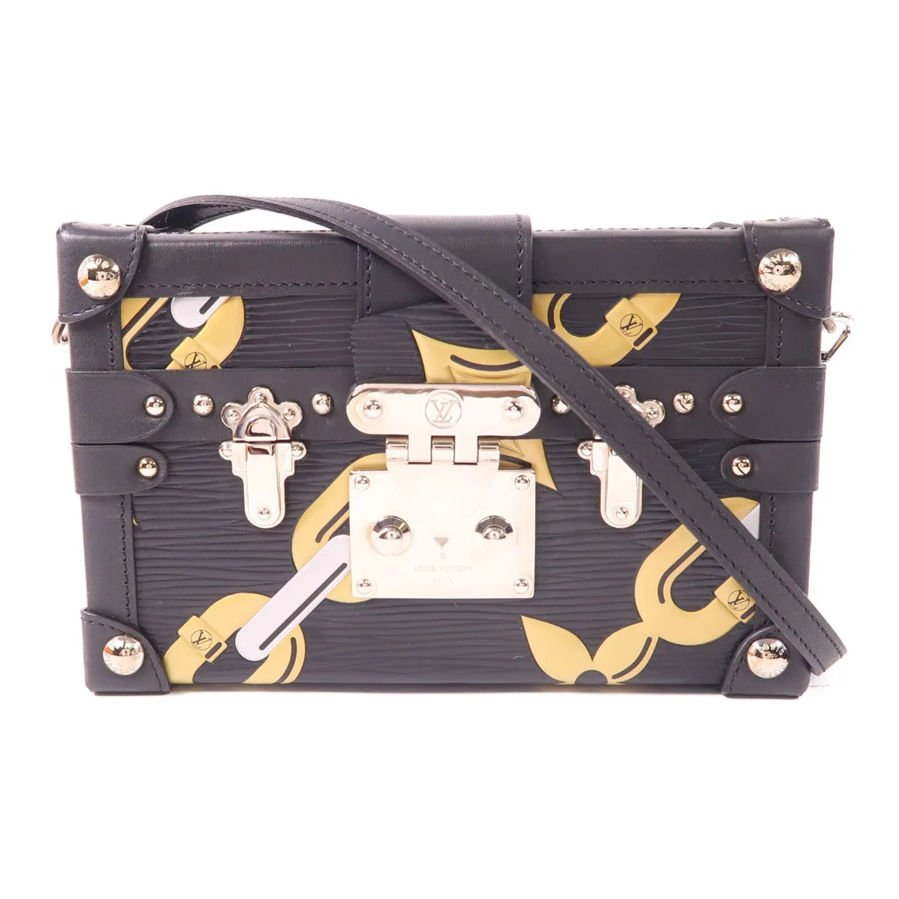 LOUIS VUITTON Petite Malle 肩背包 牛皮 黑色