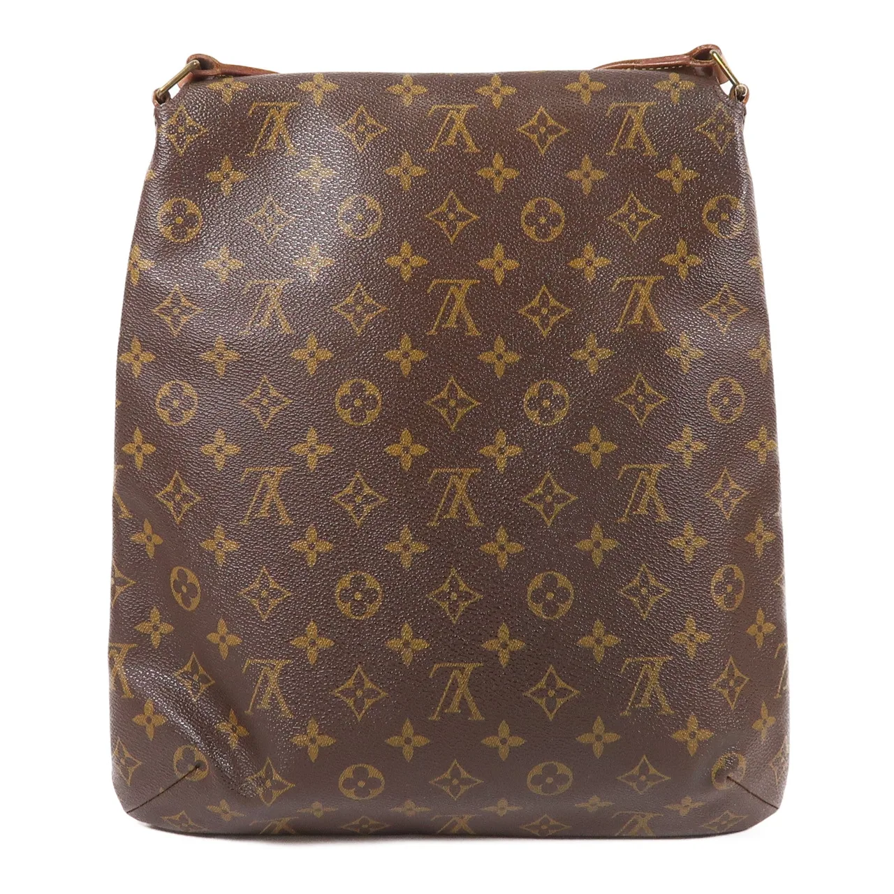 LOUIS VUITTON Musette M51256 肩背包 塗層帆布 棕色 塗層帆布 中古品B - 縮圖 2