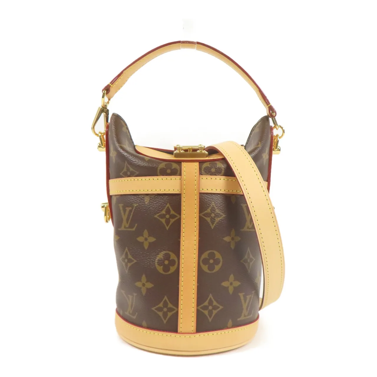 LOUIS VUITTON Duffle M43587 2-Way Bag Coated Canvas 棕色