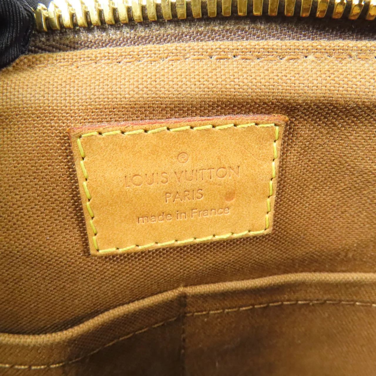 LOUIS VUITTON Palermo M40145 兩用包 塗層帆布 棕色 塗層帆布 中古品B - 縮圖 6