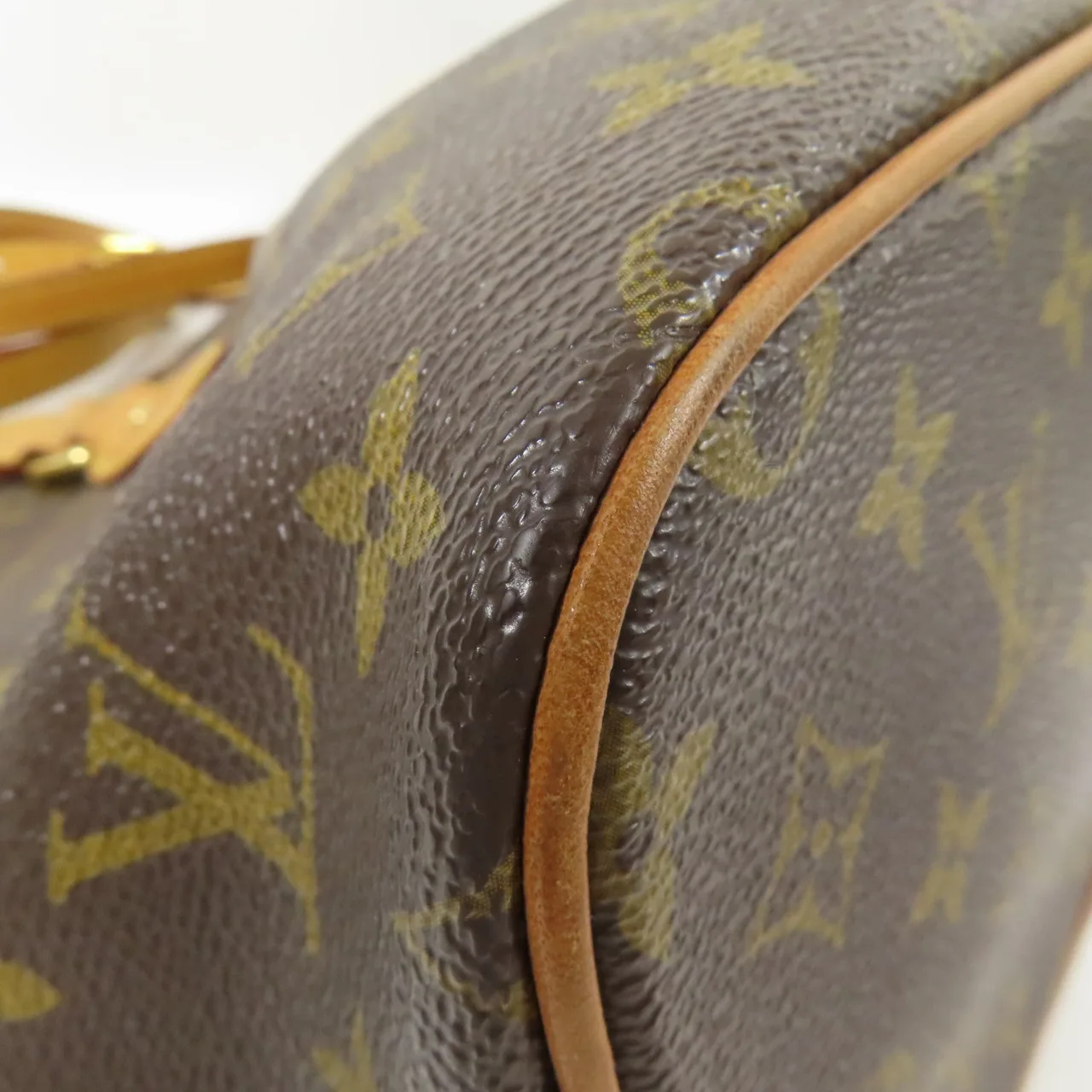 LOUIS VUITTON Palermo M40145 兩用包 塗層帆布 棕色 塗層帆布 中古品B - 縮圖 9