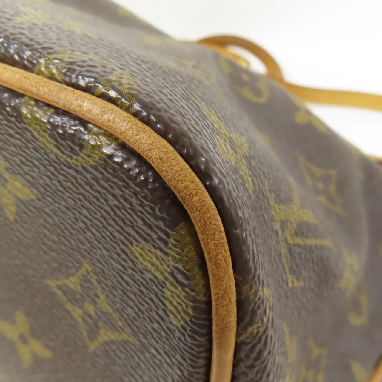 LOUIS VUITTON Palermo M40145 兩用包 塗層帆布 棕色 塗層帆布 中古品B - 縮圖 10