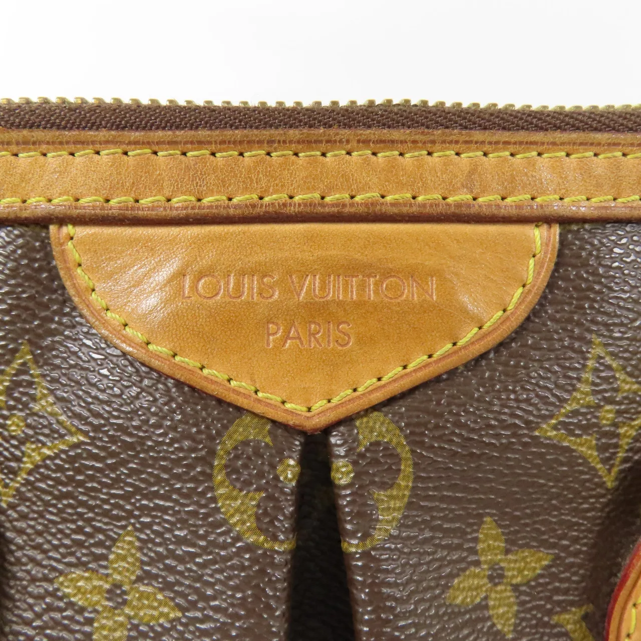 LOUIS VUITTON Palermo M40145 兩用包 塗層帆布 棕色 塗層帆布 中古品B - 縮圖 15