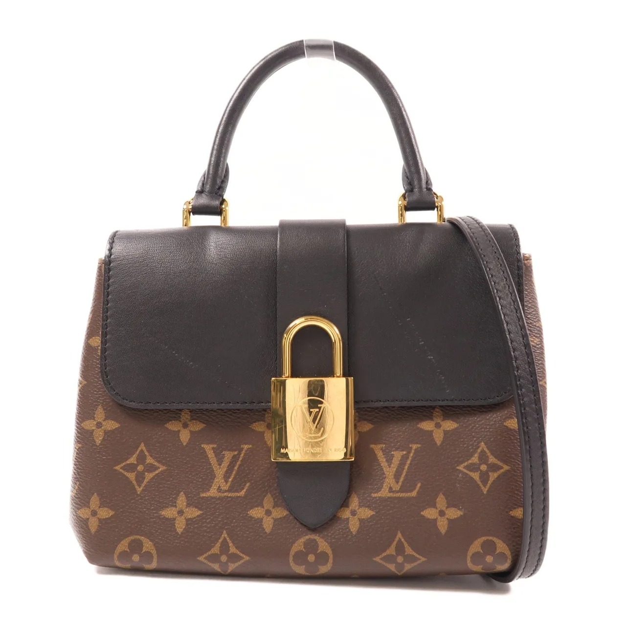 LOUIS VUITTON Locky M44141 2-Way Bag Coated Canvas 棕色 / 黑色