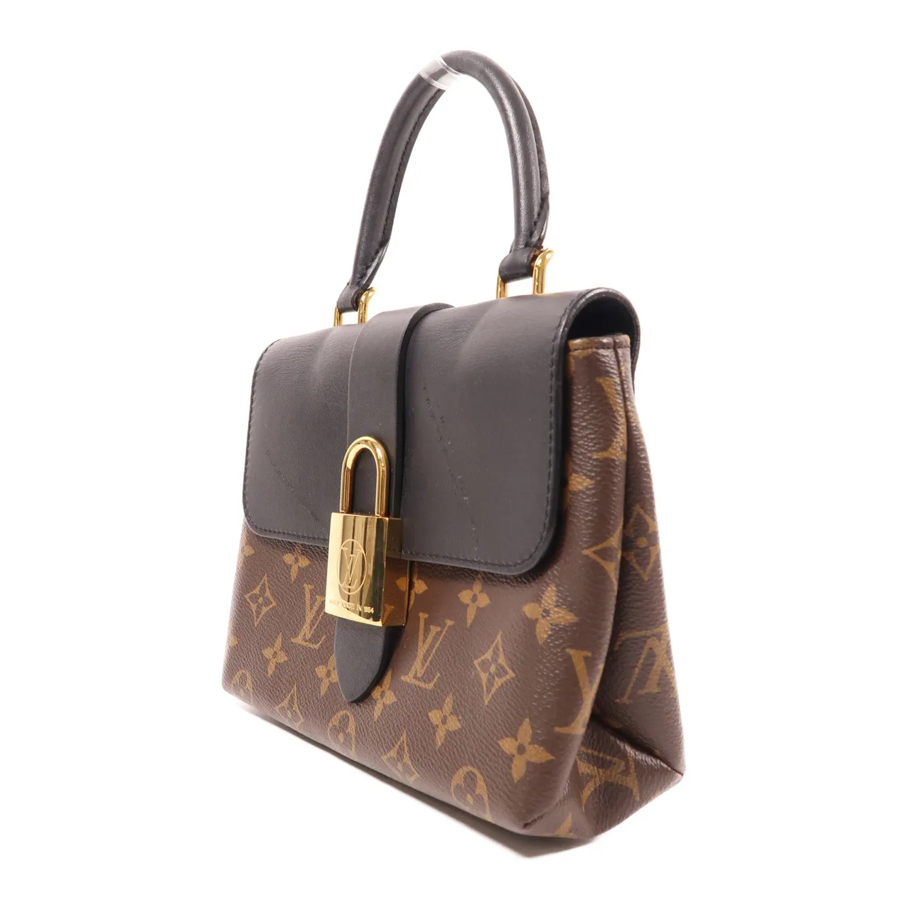 LOUIS VUITTON Locky M44141 兩用包 塗層帆布 棕色 / 黑色 塗層帆布 中古品C - 縮圖 3