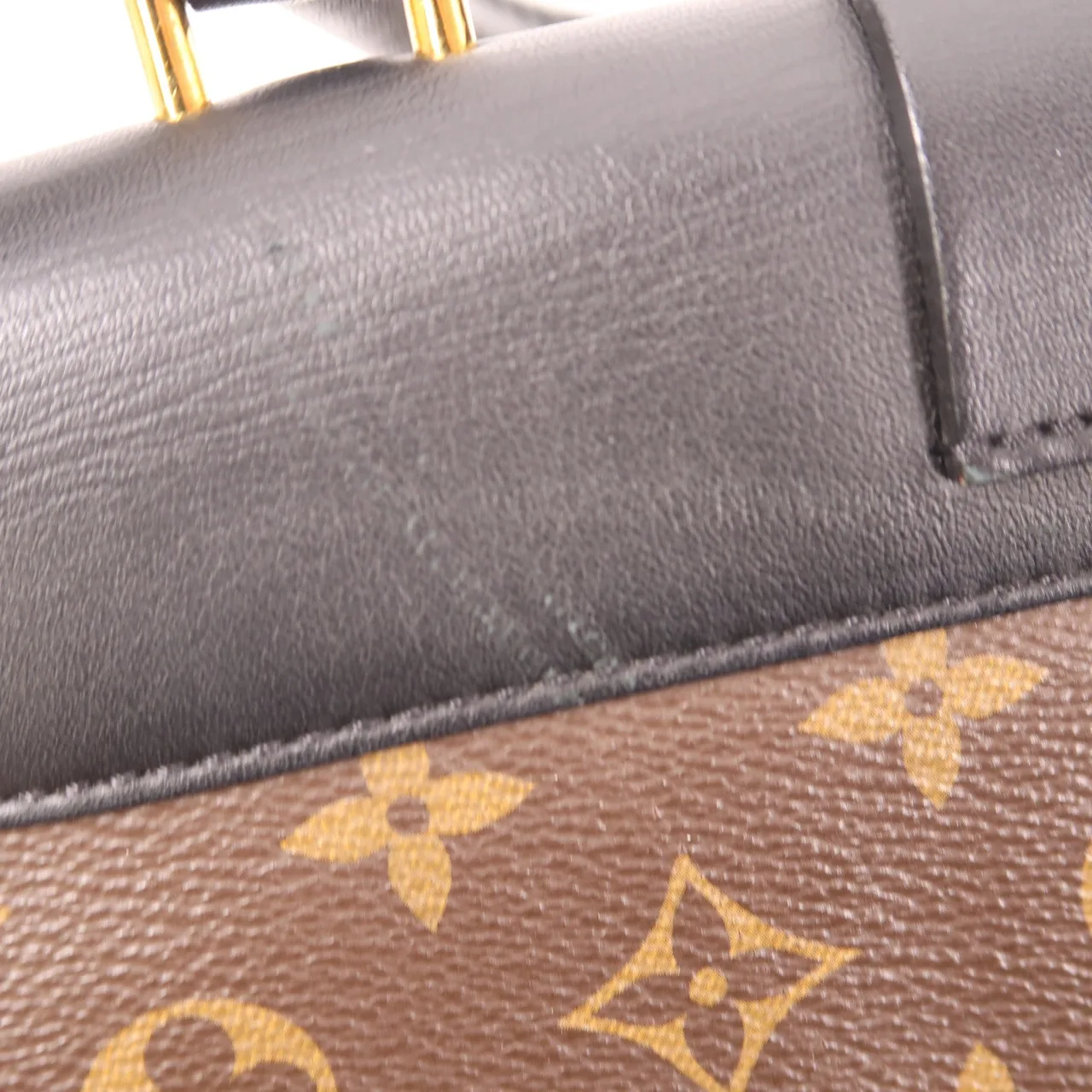 LOUIS VUITTON Locky M44141 兩用包 塗層帆布 棕色 / 黑色 塗層帆布 中古品C - 縮圖 14