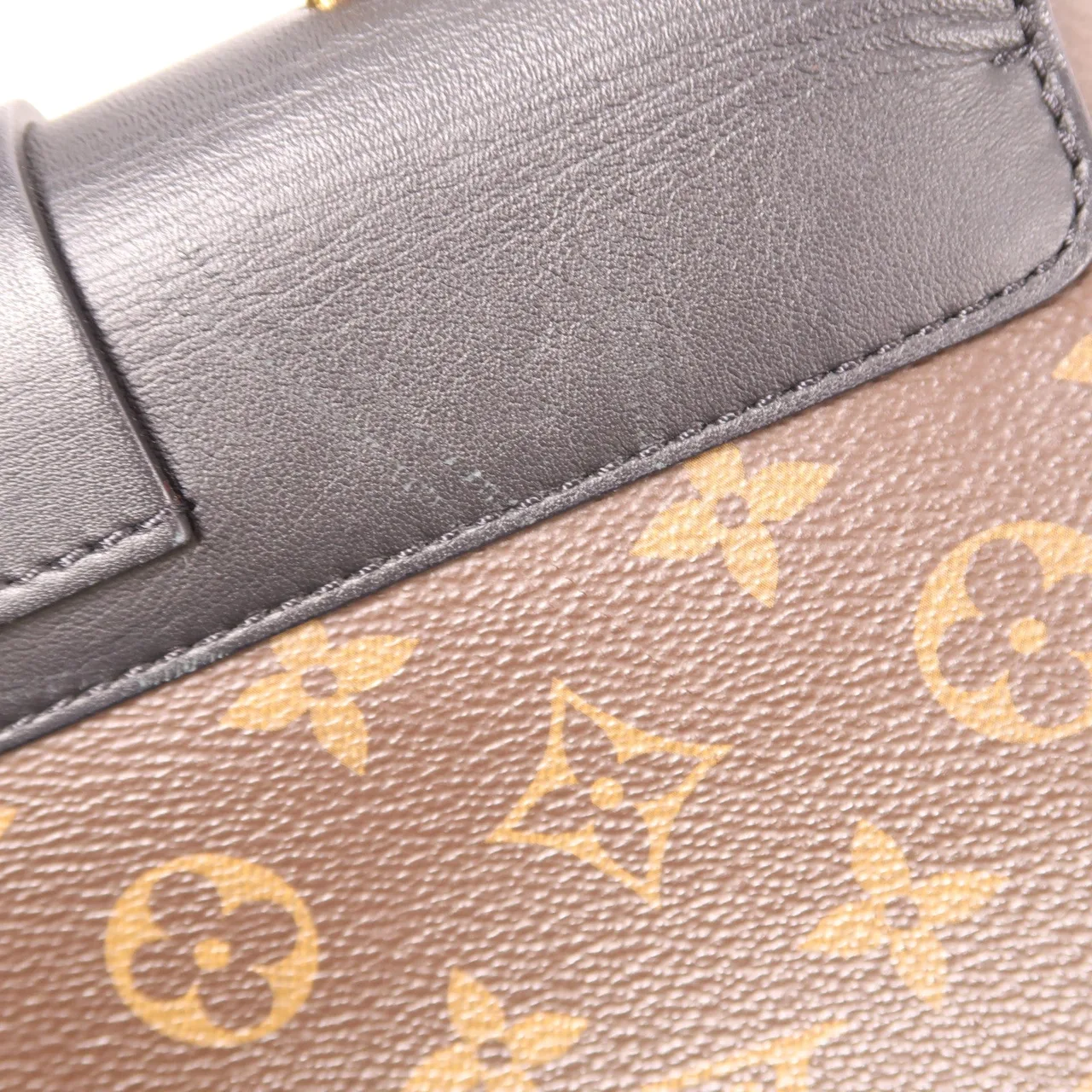 LOUIS VUITTON Locky M44141 兩用包 塗層帆布 棕色 / 黑色 塗層帆布 中古品C - 縮圖 15